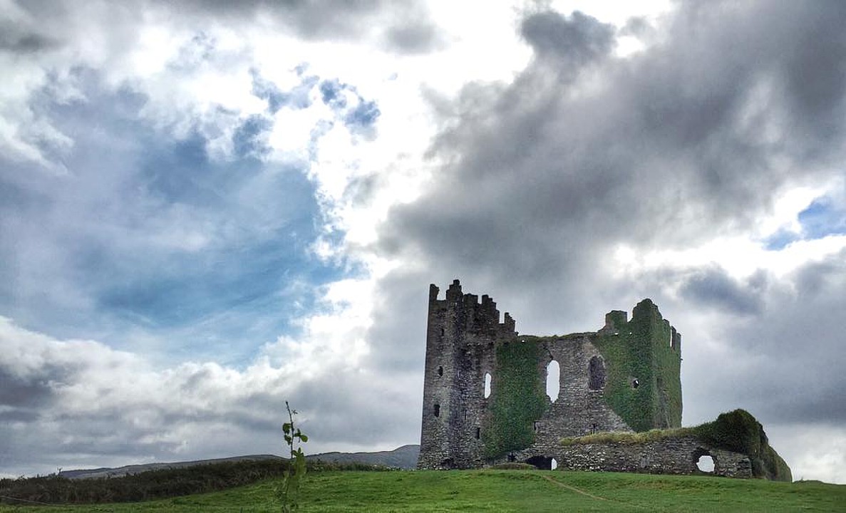 Ballycarbery Castle on Ring of Kerry in Ireland