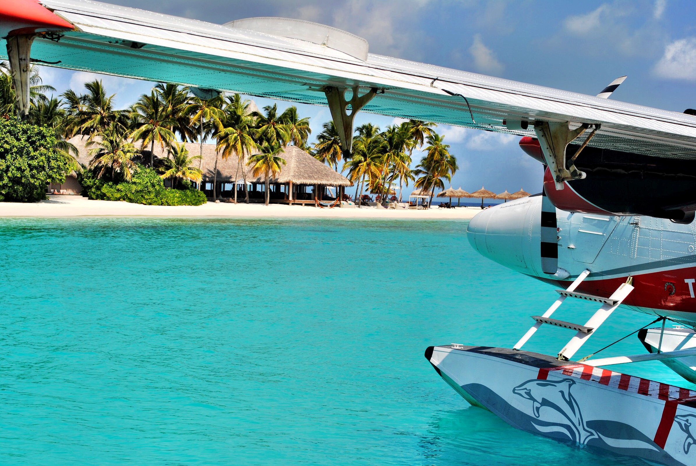 Maldives - Seaplane and Veligandu Island