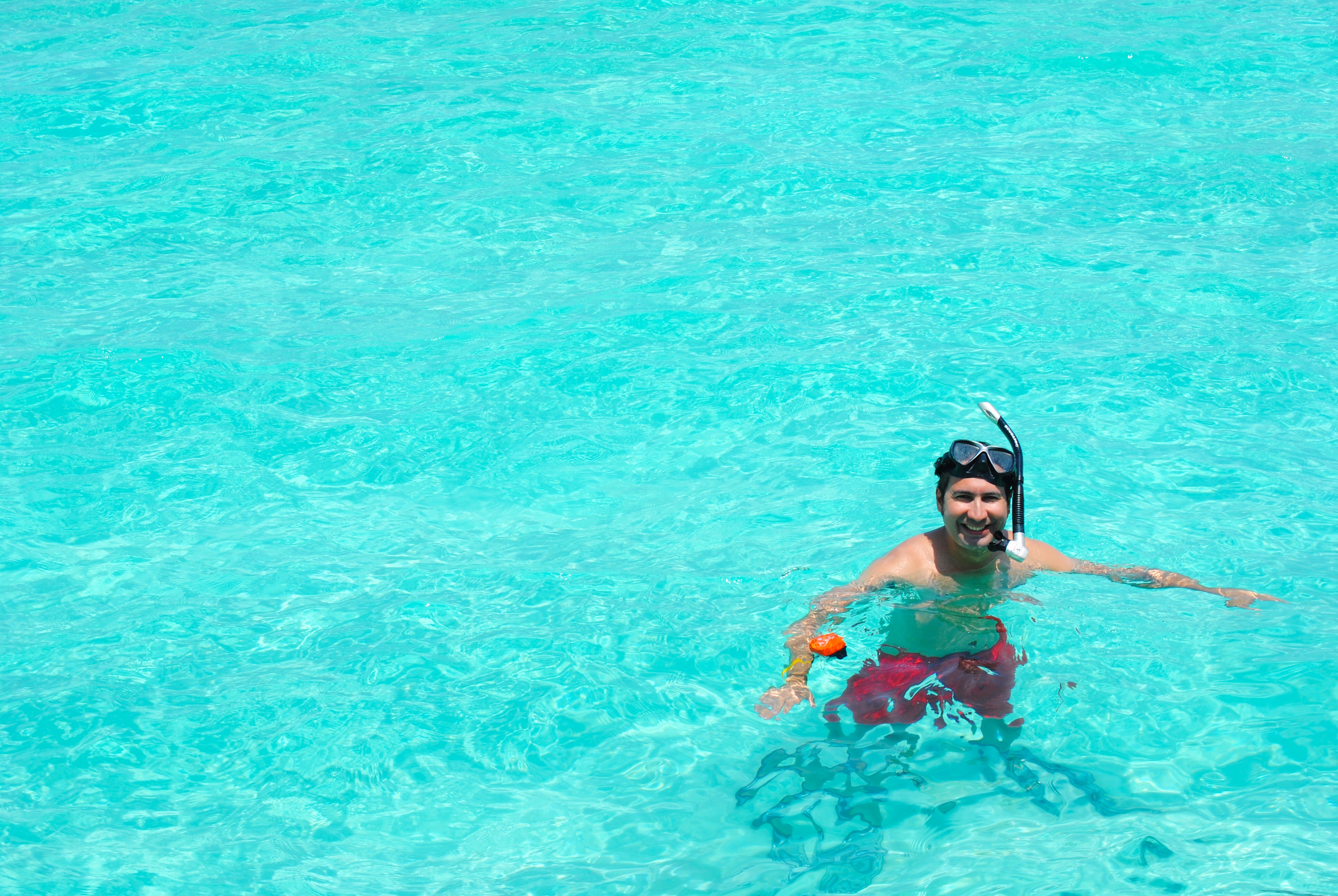 Swimming in the Maldives