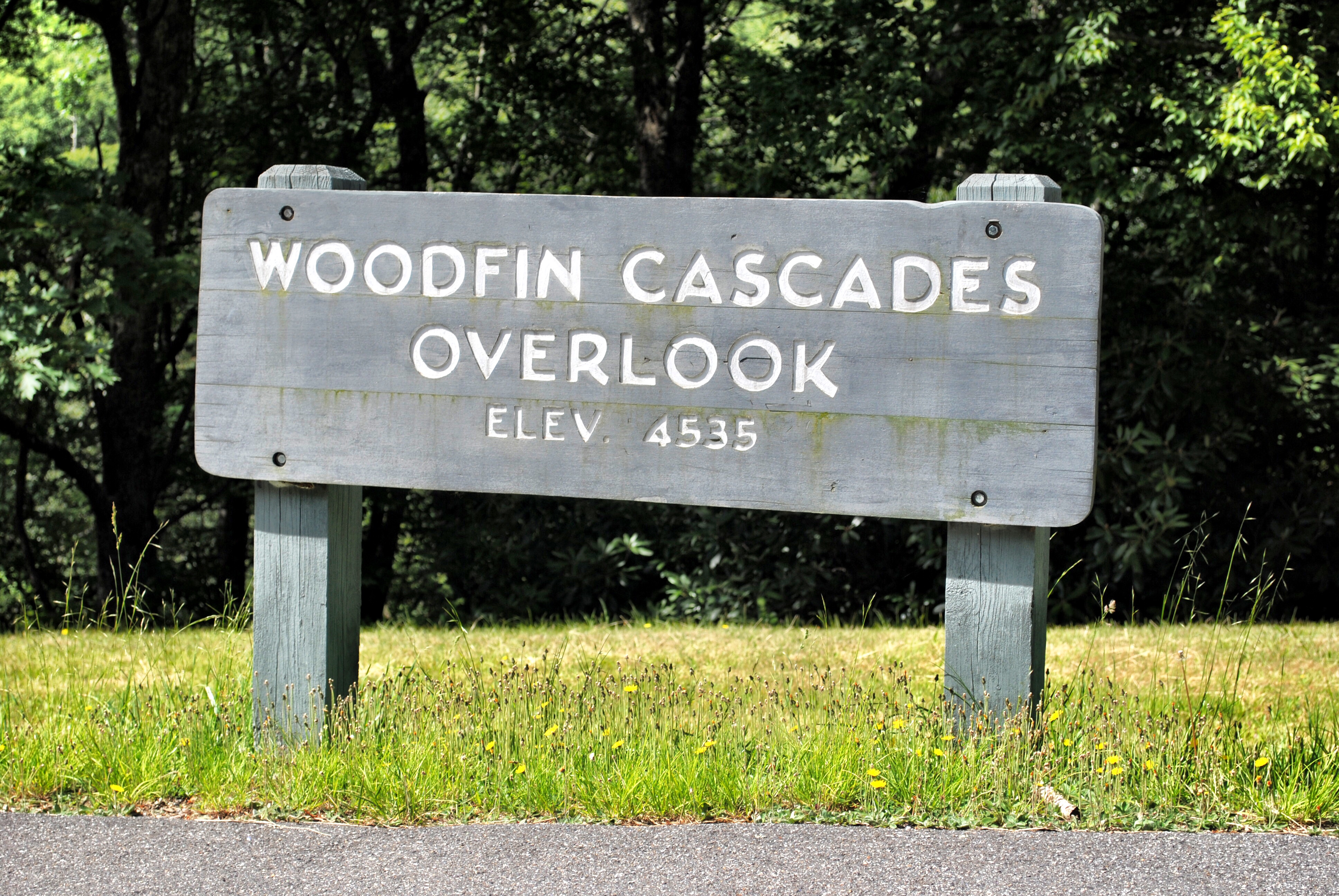 Woodfin Cascades Overlook in North Carolina