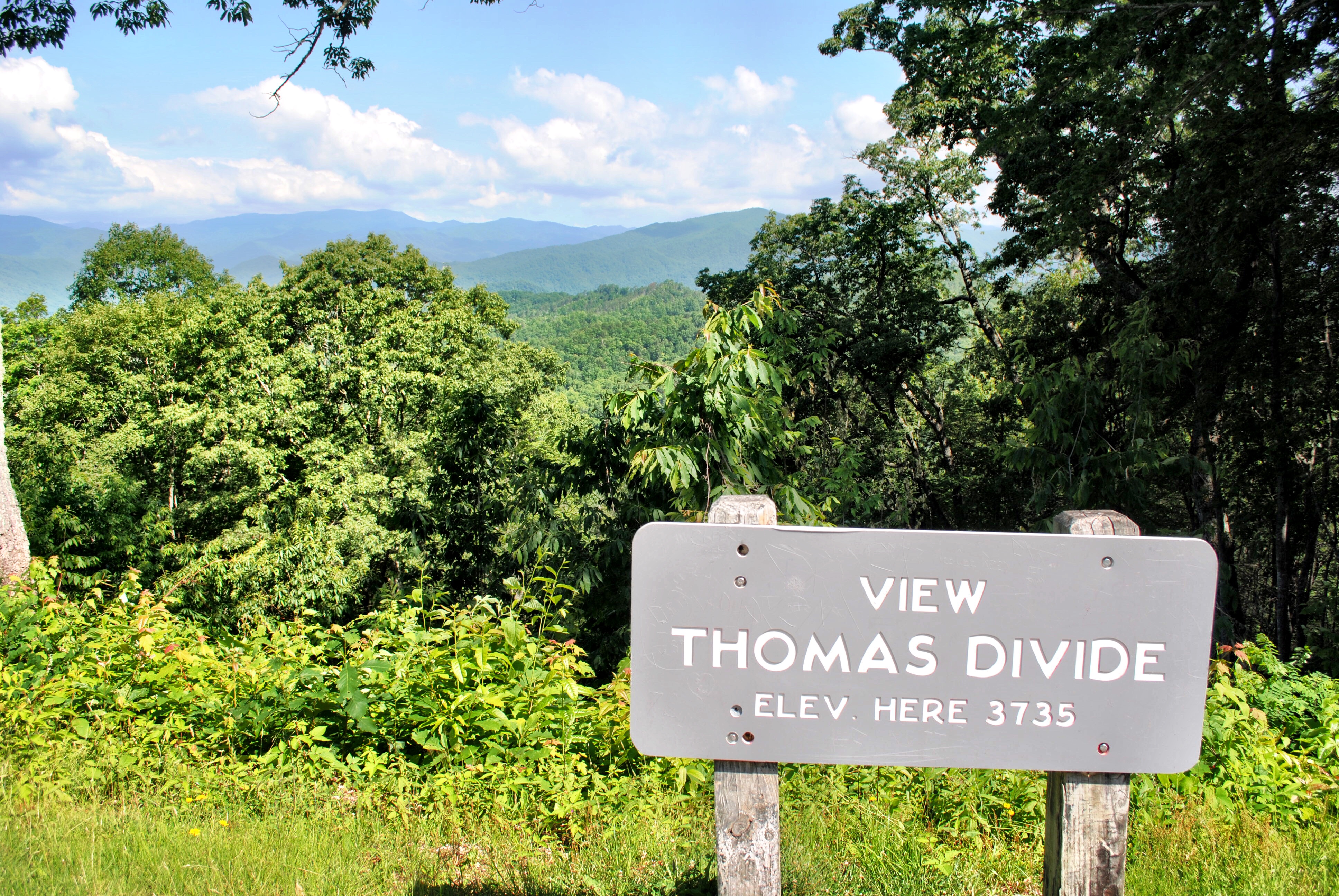 Thomas Divide View in North Carolina