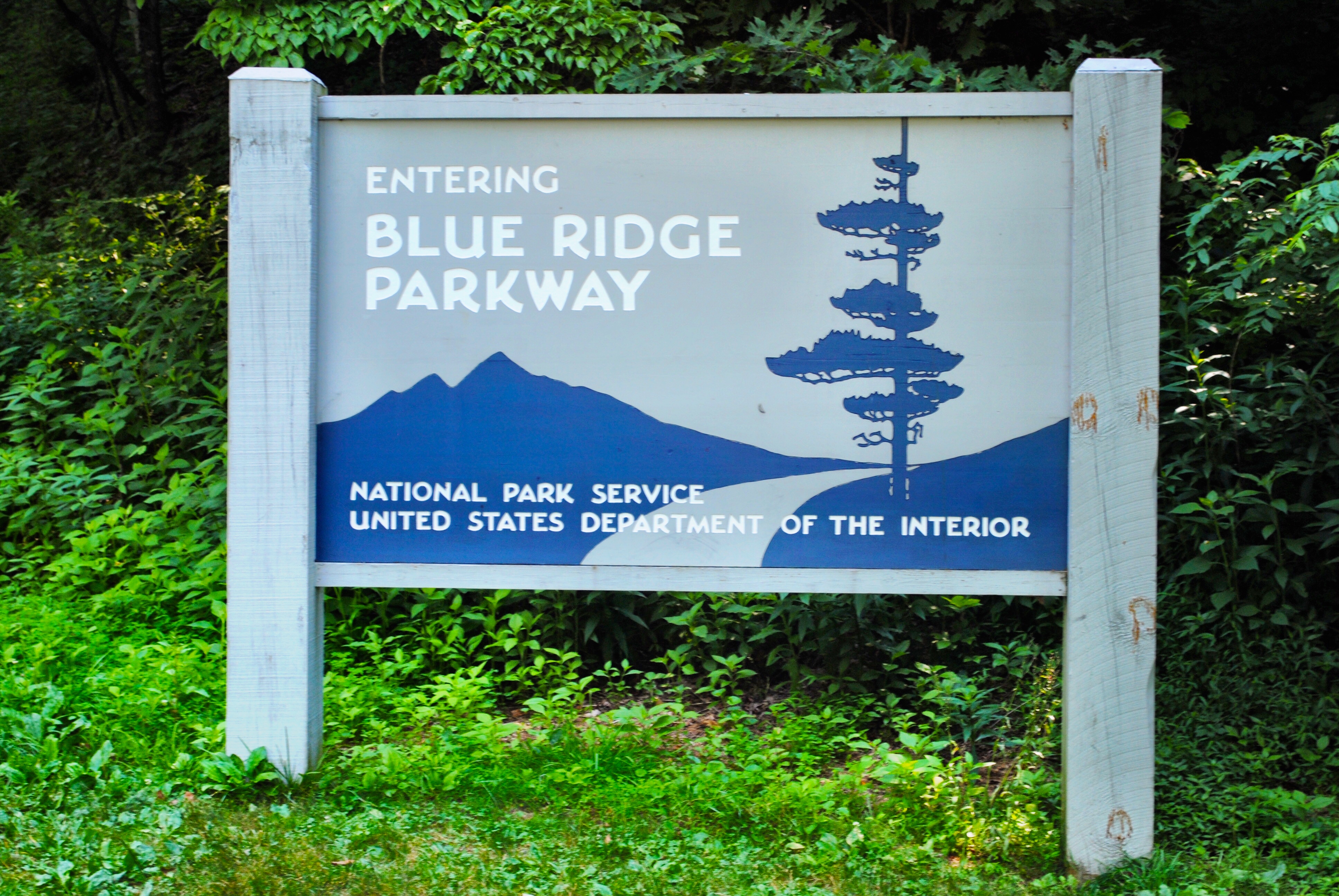 Blue Ridge Parkway sign