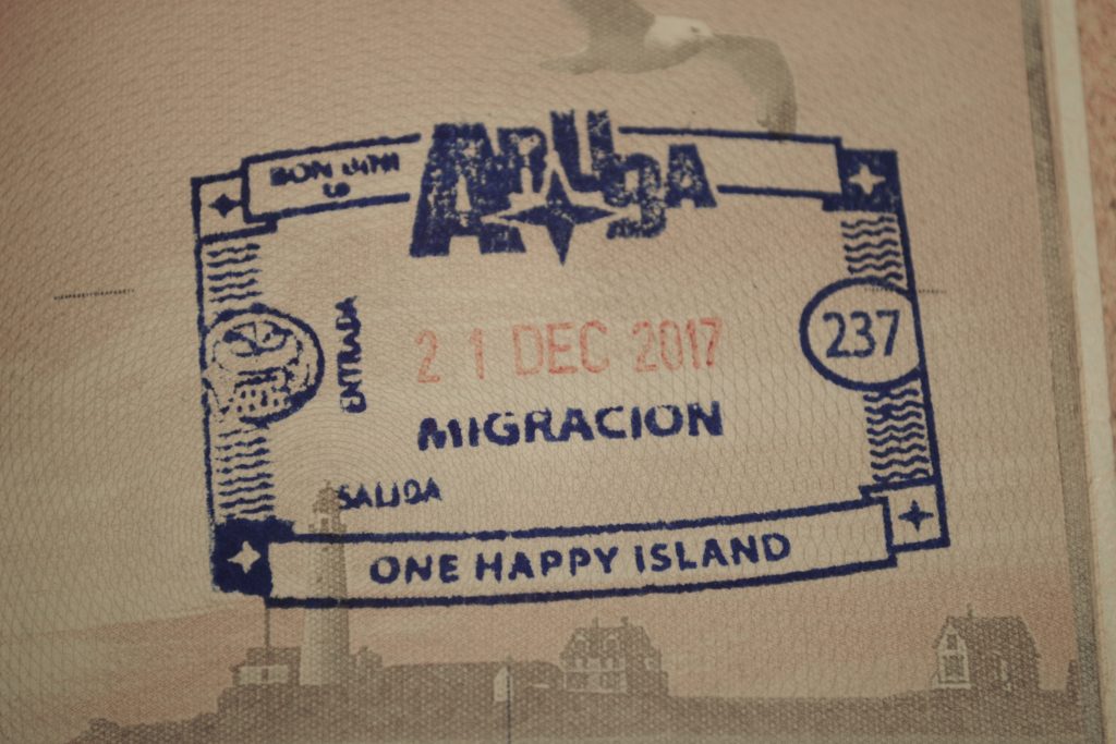 Aruba Passport Stamp 2017