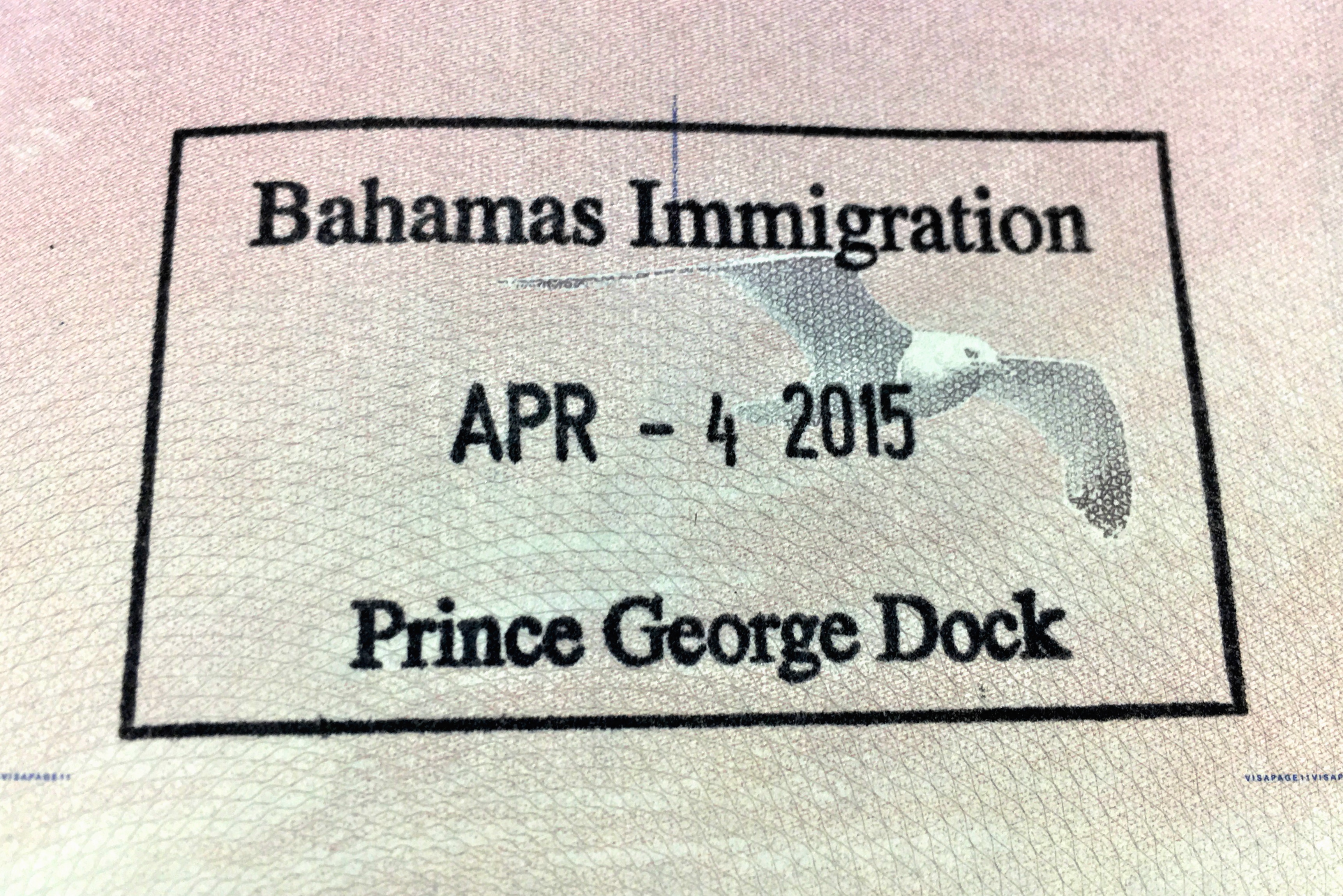 Bahamas 2015 Passport Stamp Married With Wanderlust   Bahamas 2015 Passport Stamp 