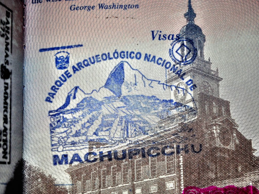 Machu Picchu Passport Stamp - Married with Wanderlust