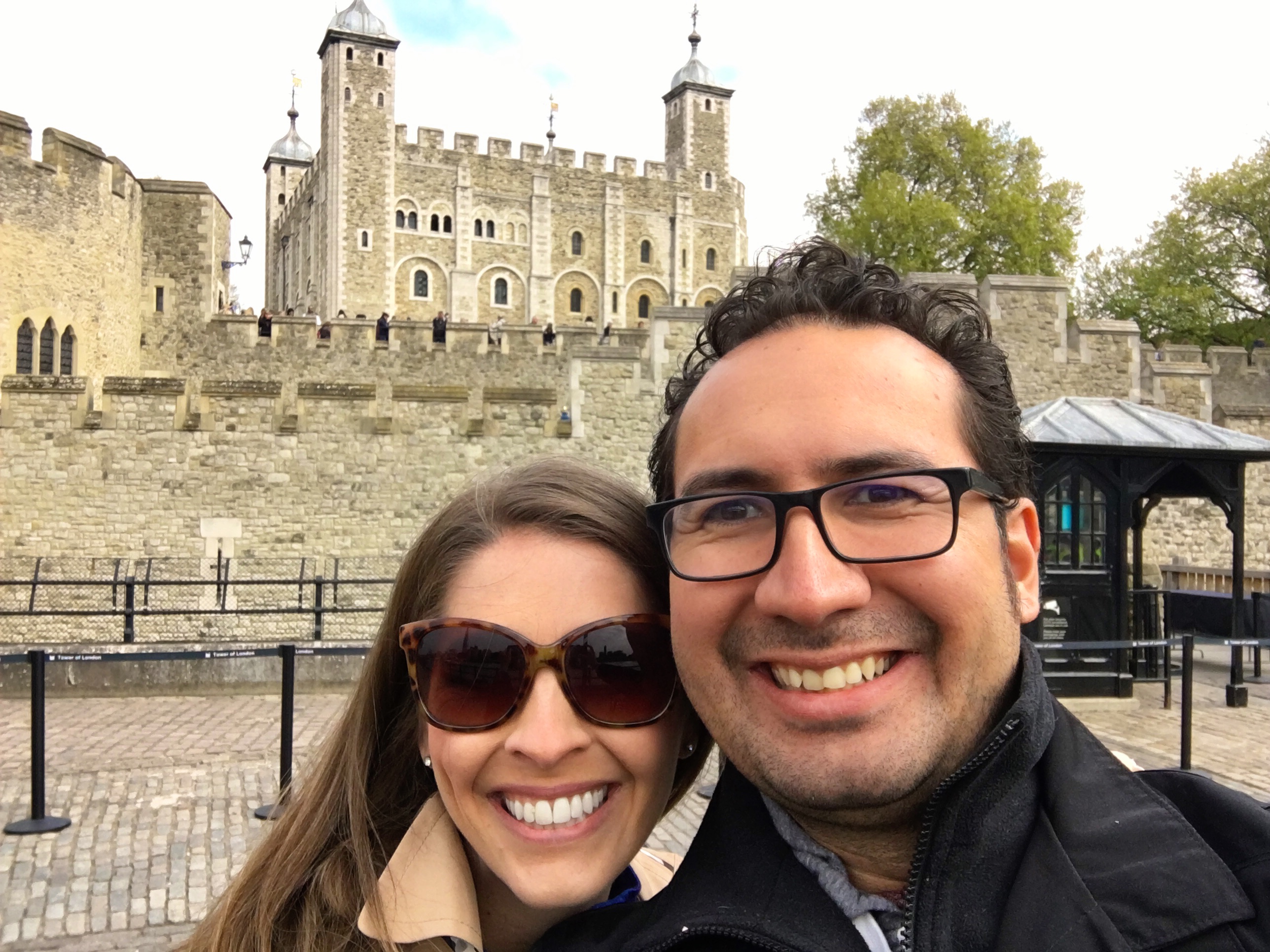 Kristy and WC at the Tower of London