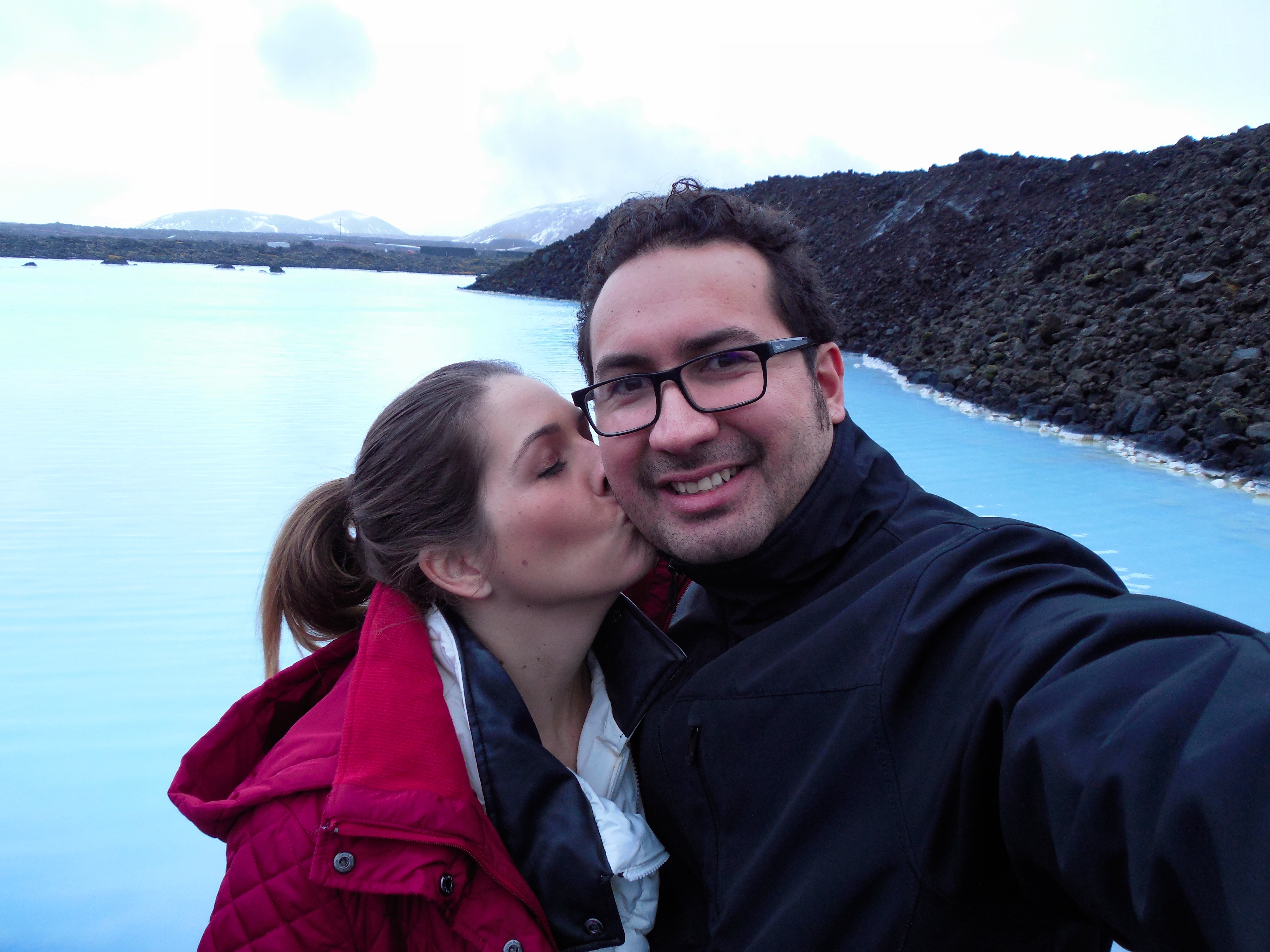 Outside the Blue Lagoon in Reykjavik, Iceland