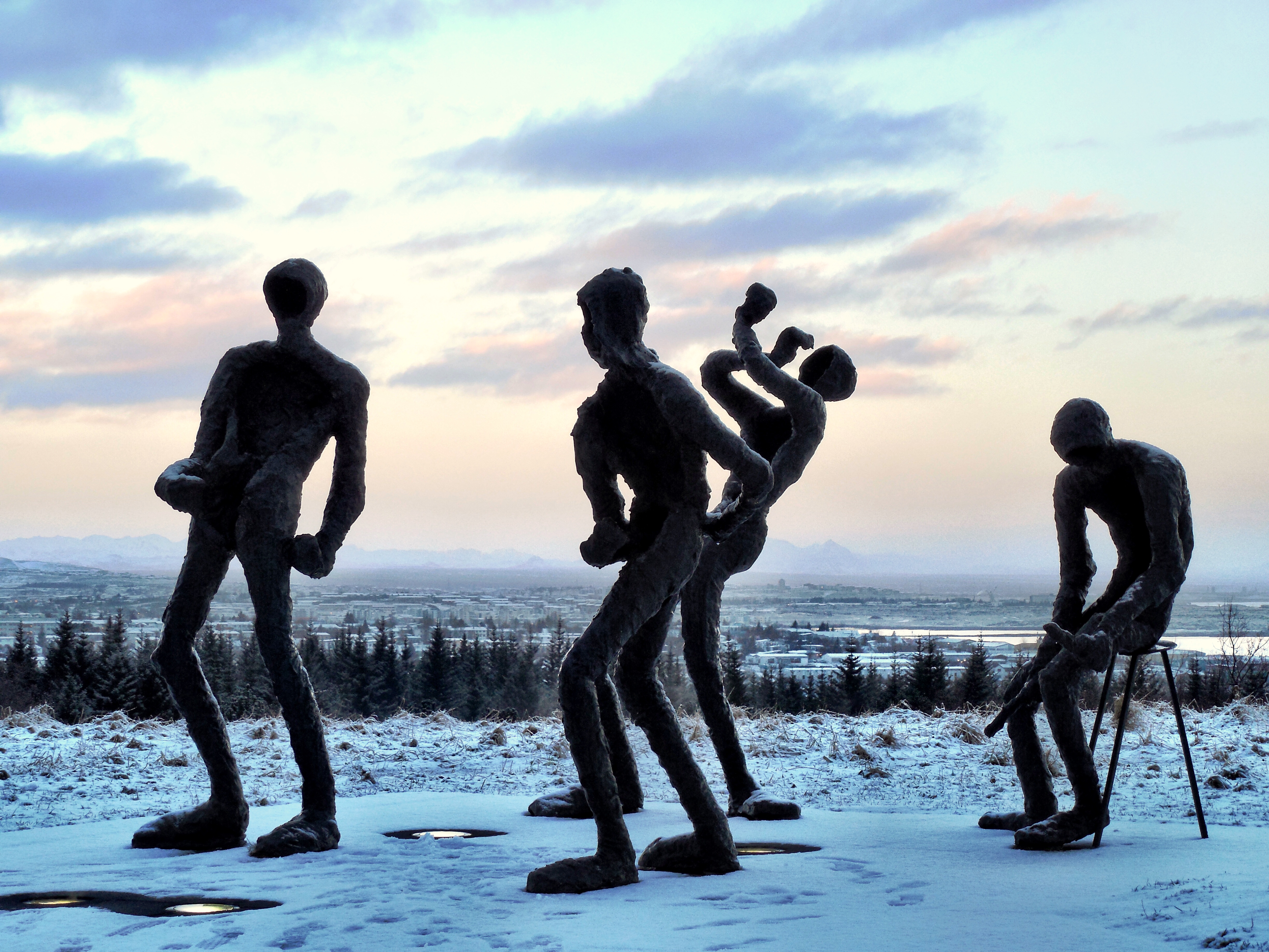 The Dance sculpture in Reykjavik, Iceland