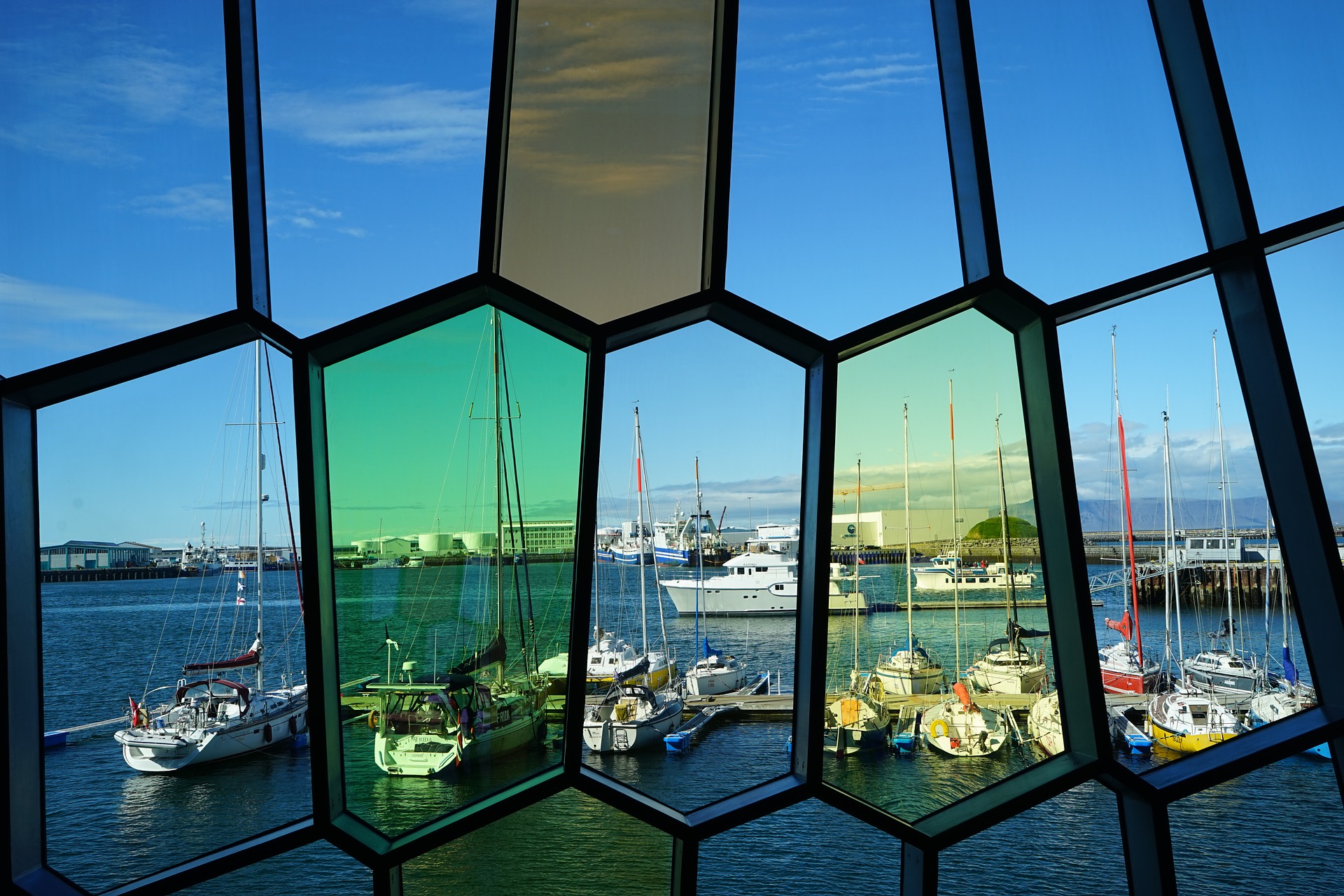 Harpa Concert Hall in Reykjavik, Iceland