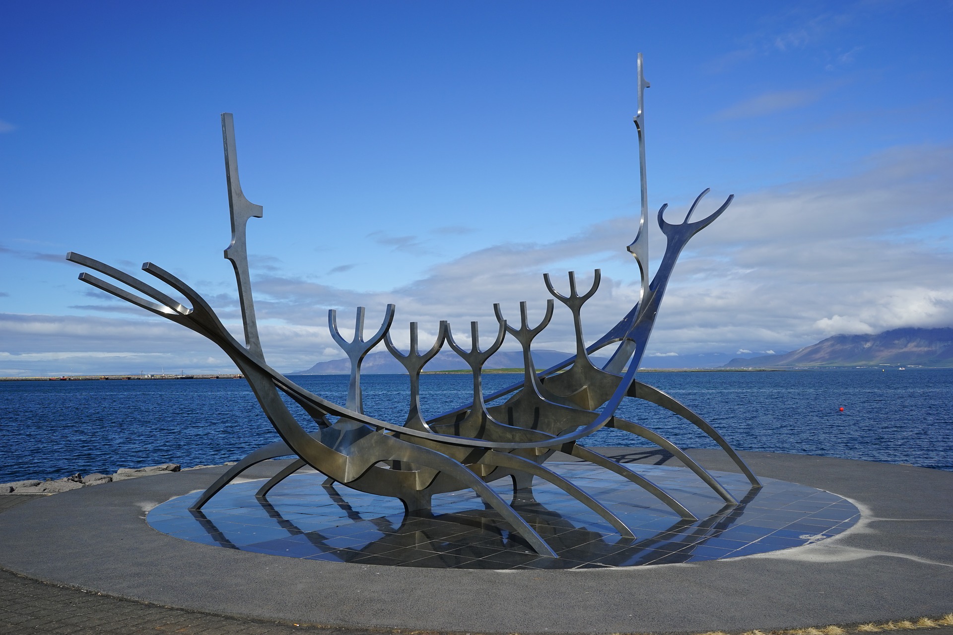 Sólfarið (The Sun Voyager) in Reykjavik, Iceland