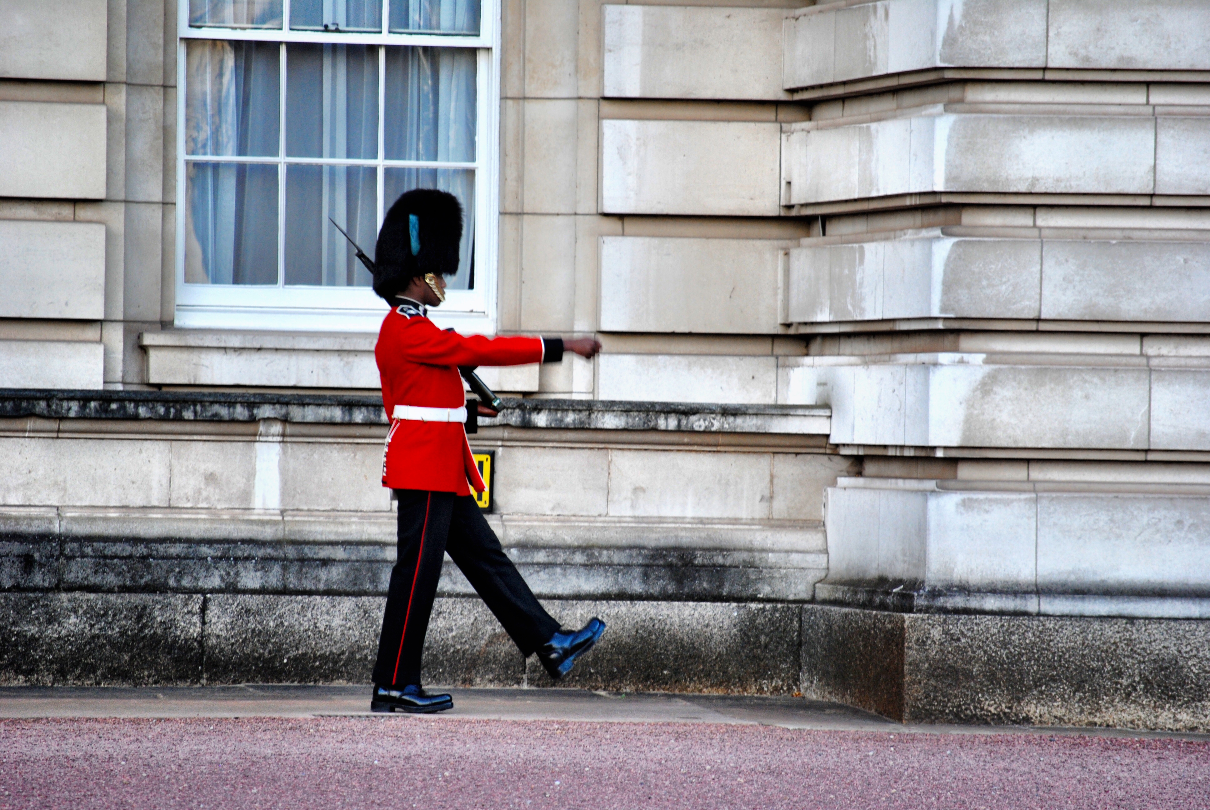 Guard at Buckingham Palace in London