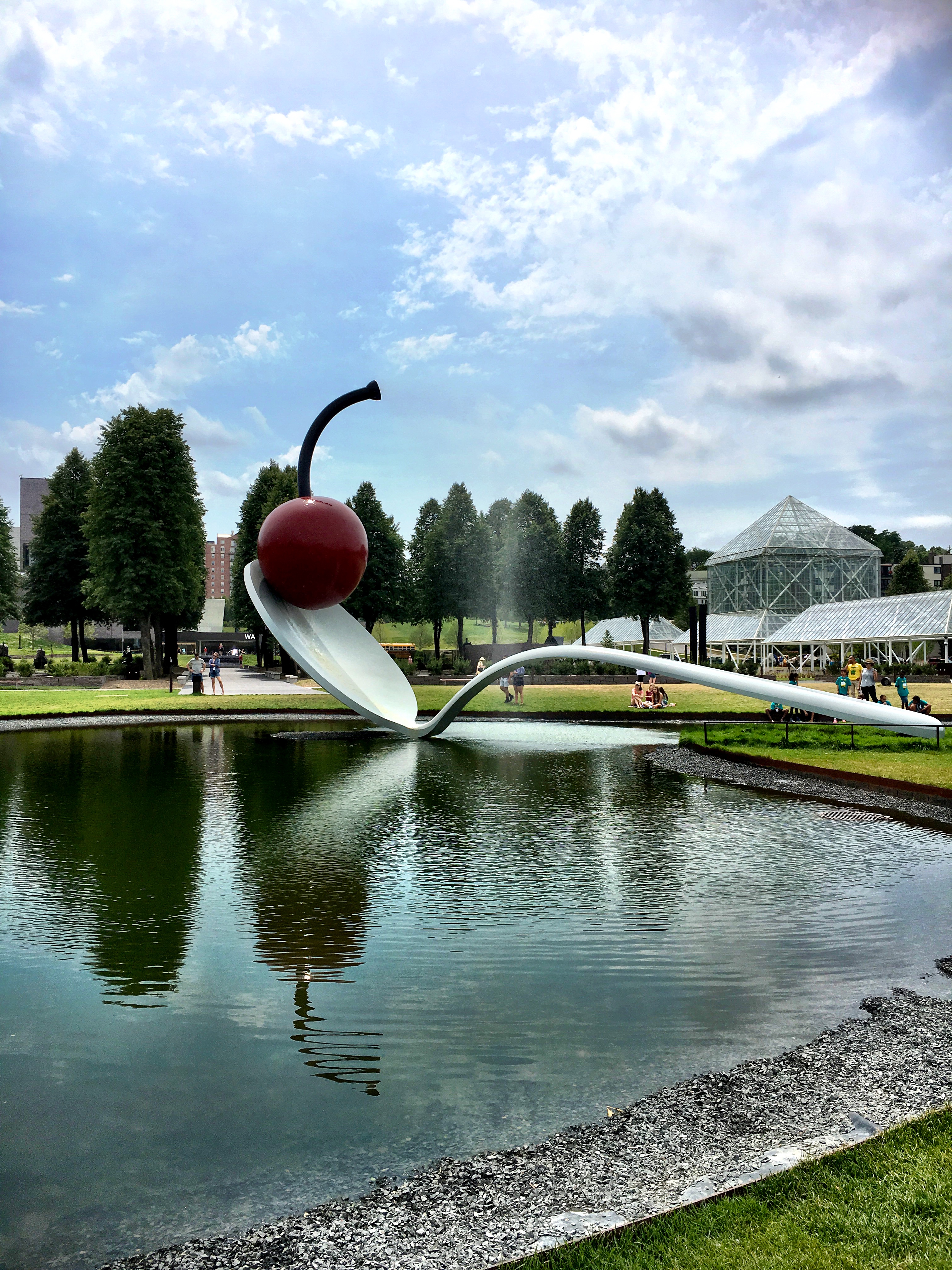 Spoonbridge and Cherry at the Minneapolis Sculpture Garden
