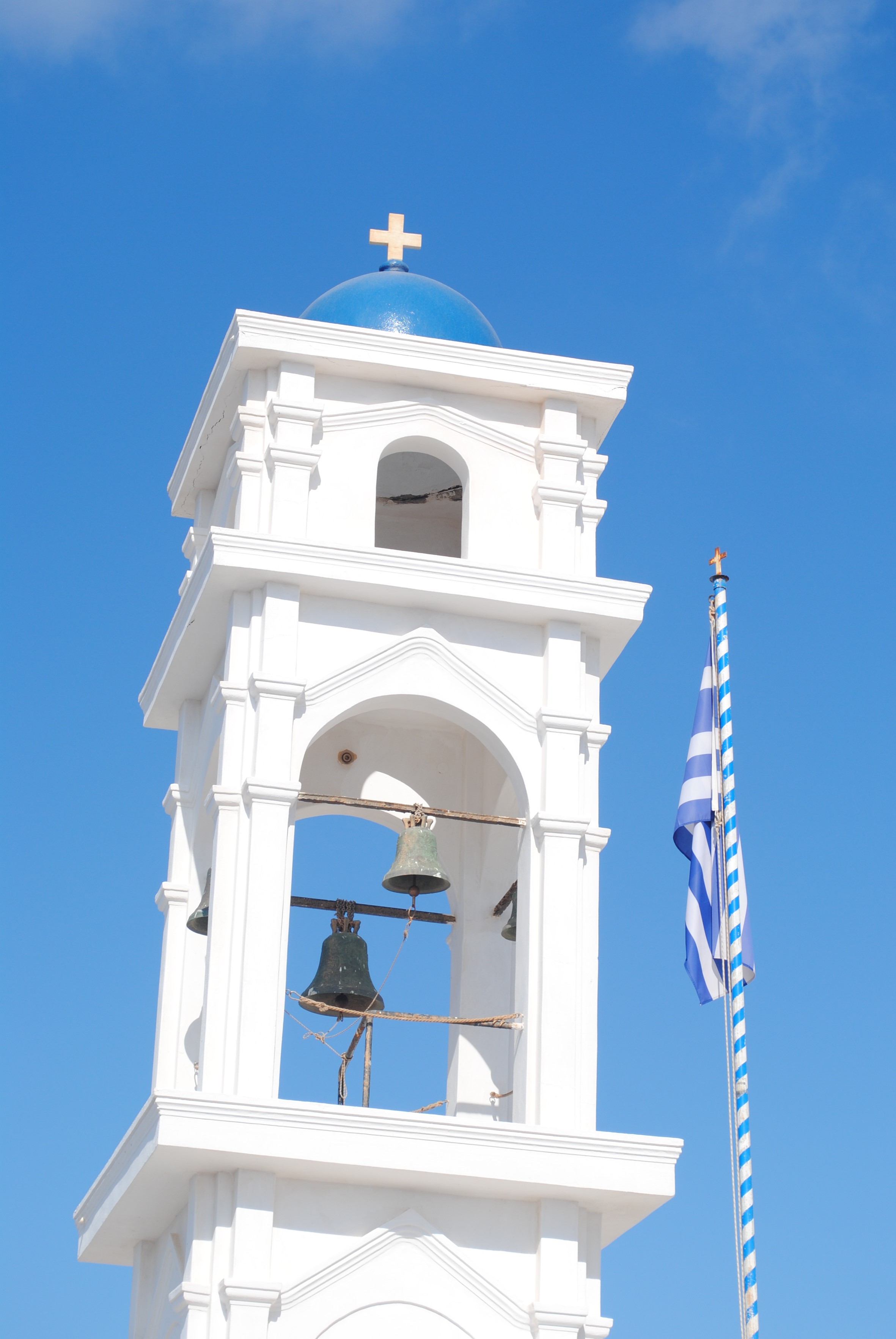 Church Tower in Santorini