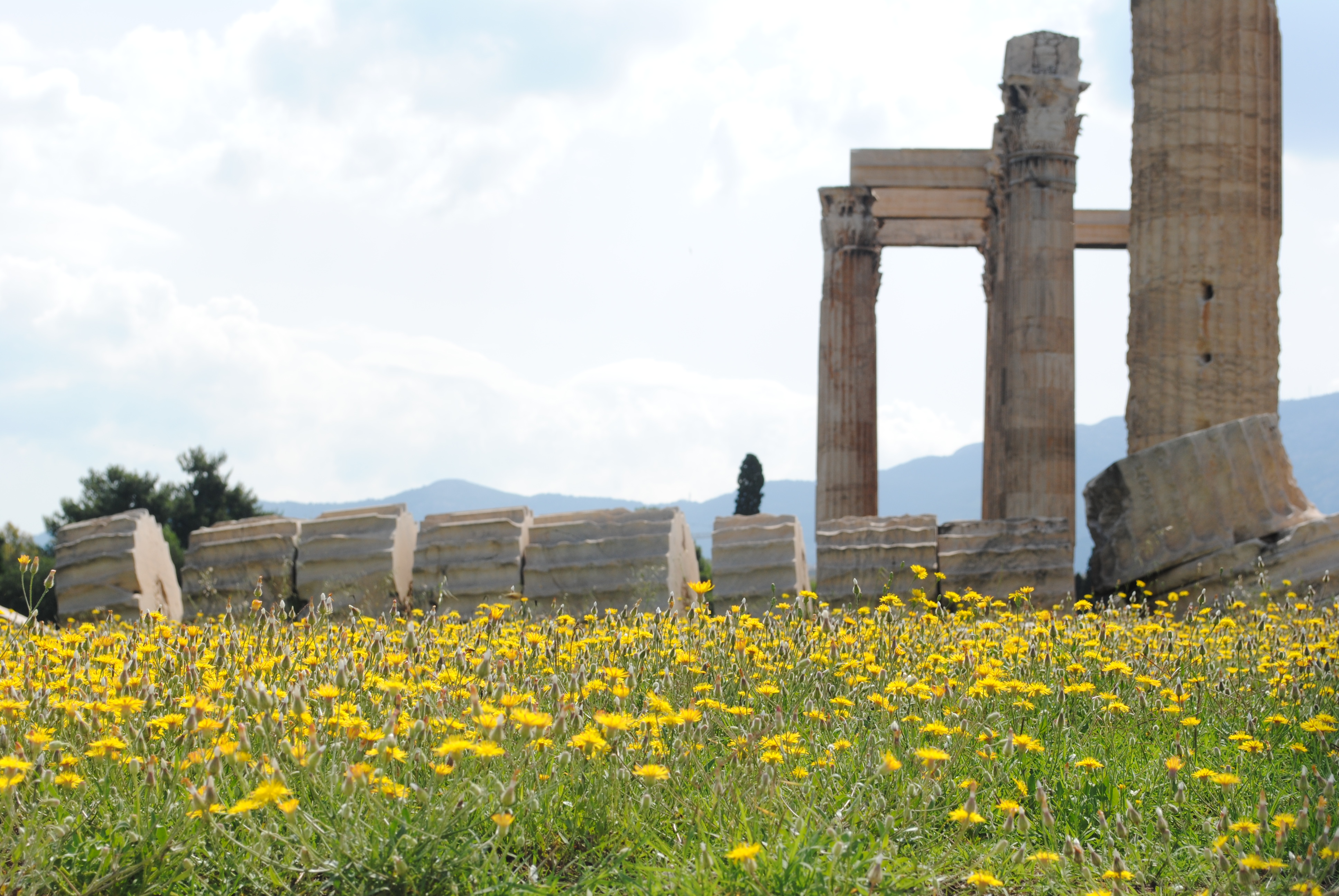 Visit the Temple of Olympian Zeus in Athens, Greece