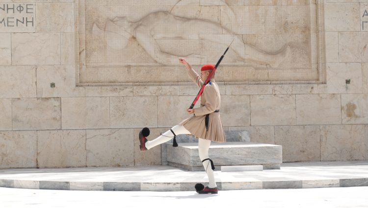 Changing of the Guards at Parliament in Athens, Greece