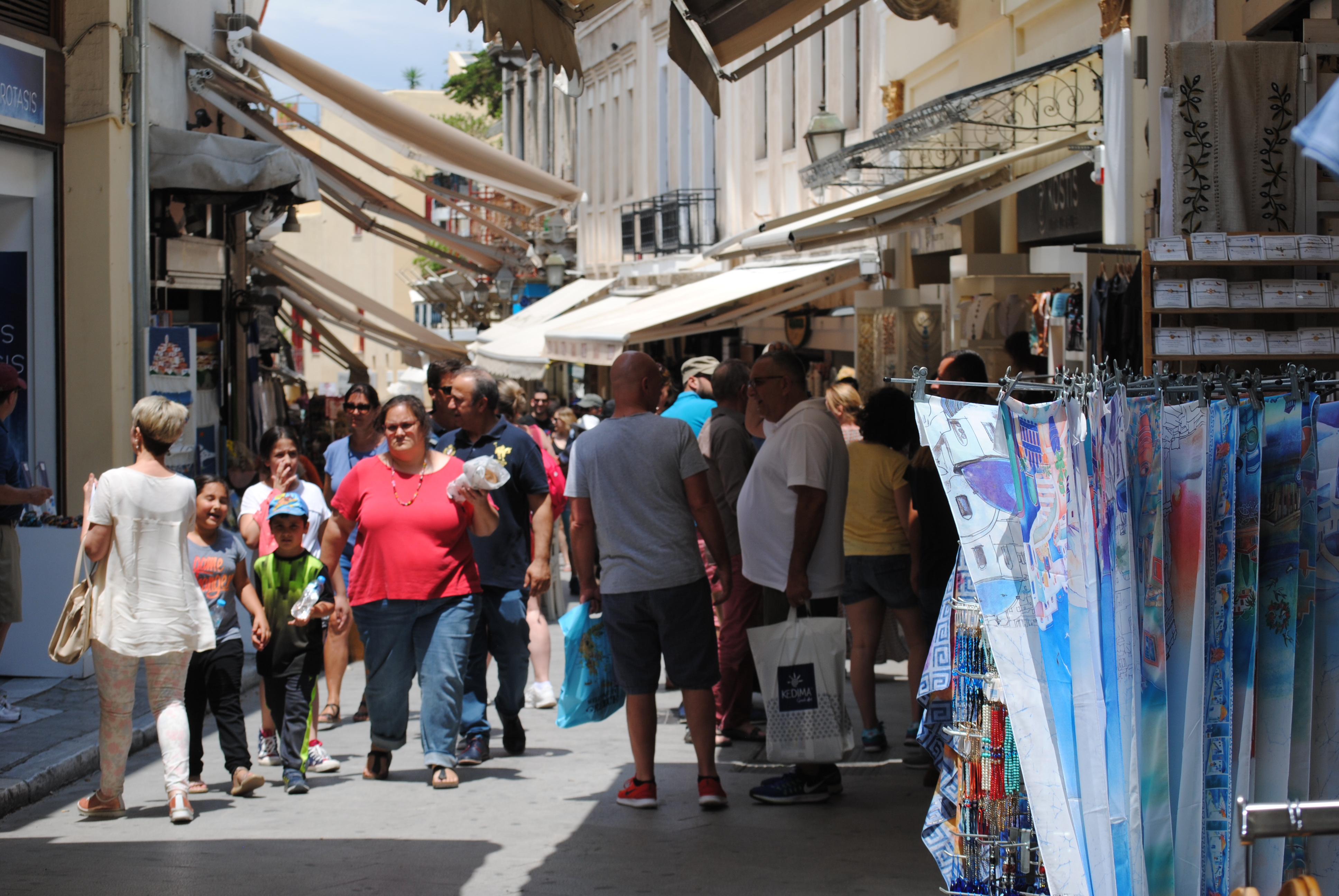 Go shopping in Plaka in Athens, Greece