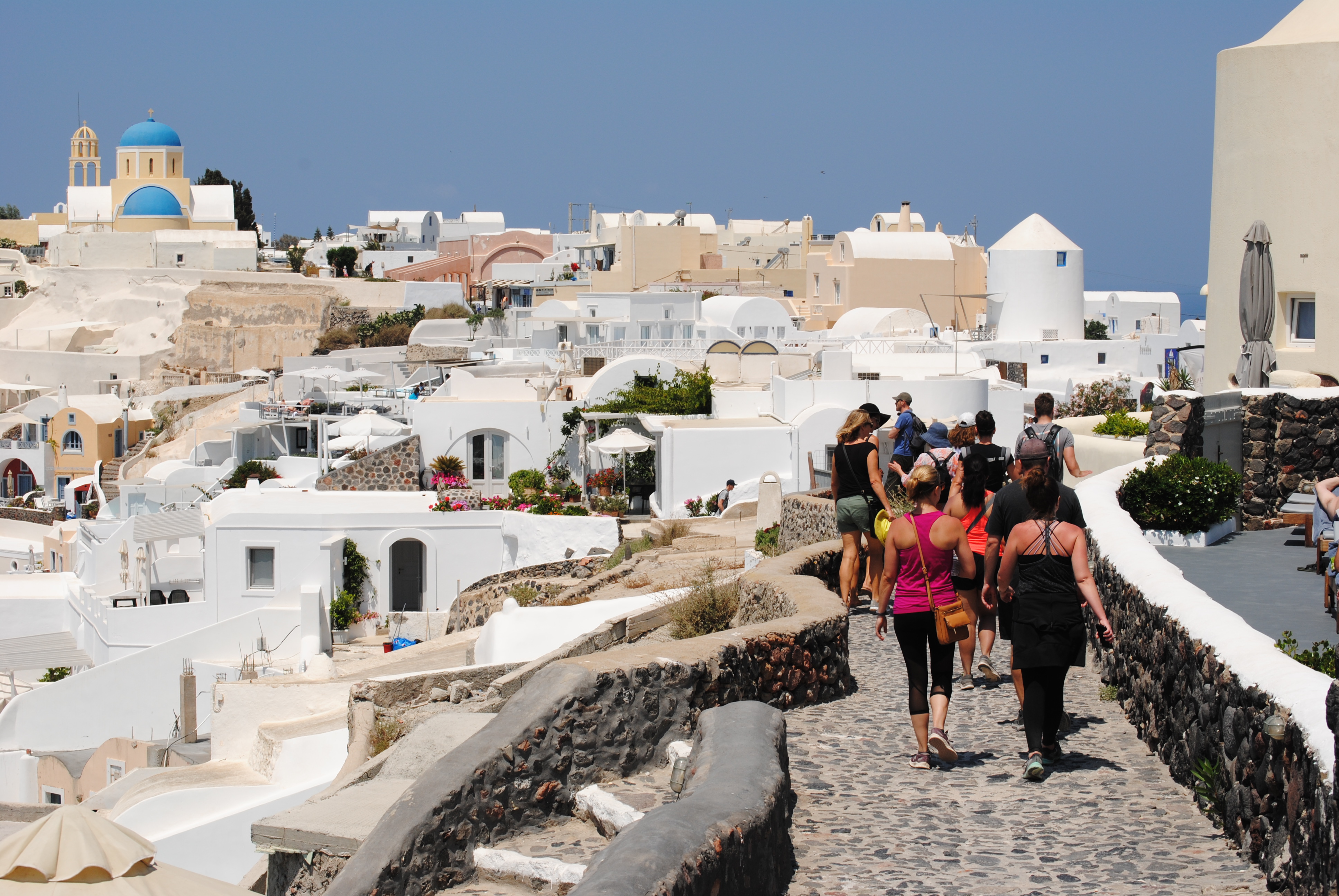 Entering Oia, Santorini