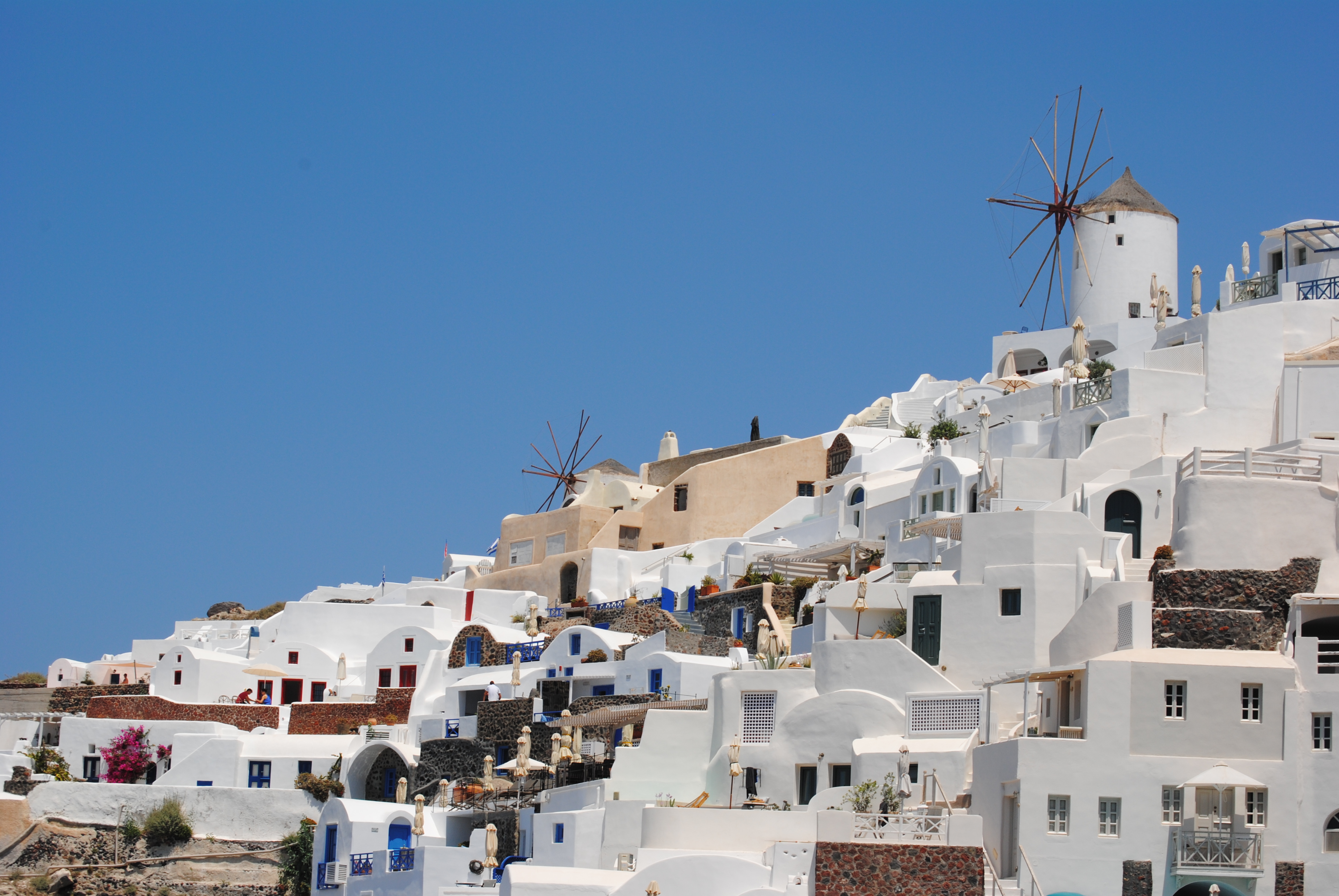 Postcard views from Oia, Santorini