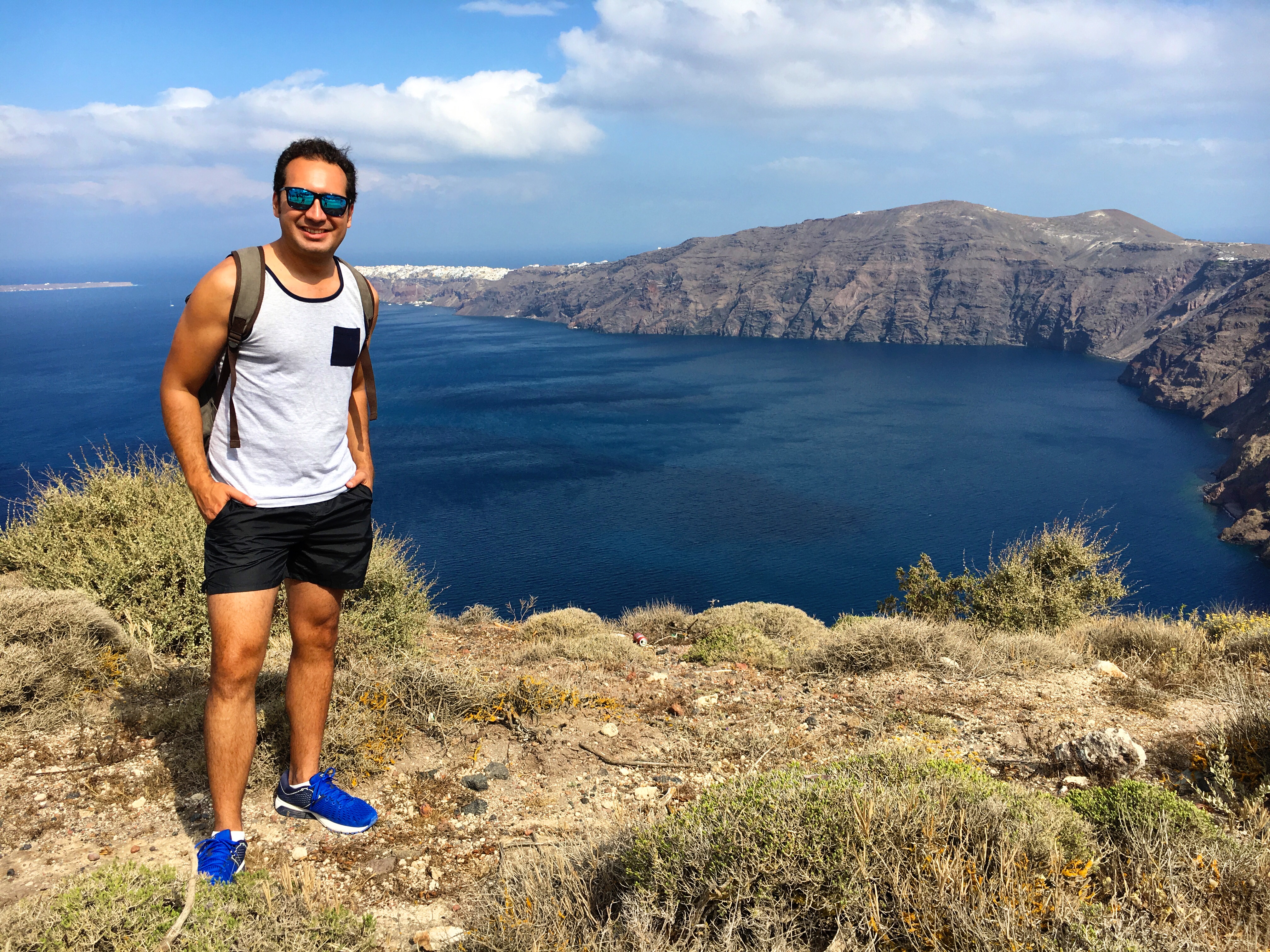 View from the hike to Oia from Fira