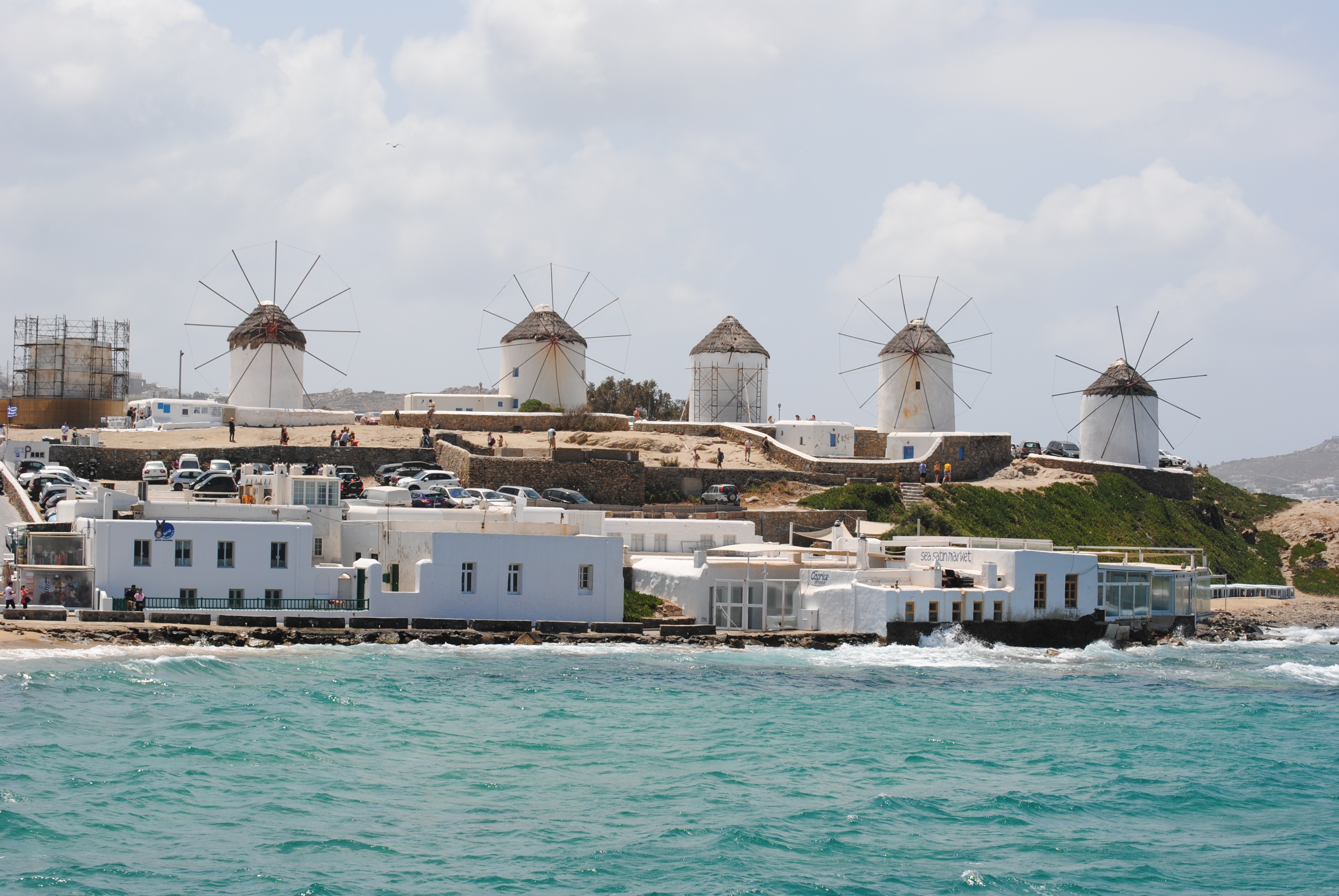 Visit the Windmills in Mykonos, Greece