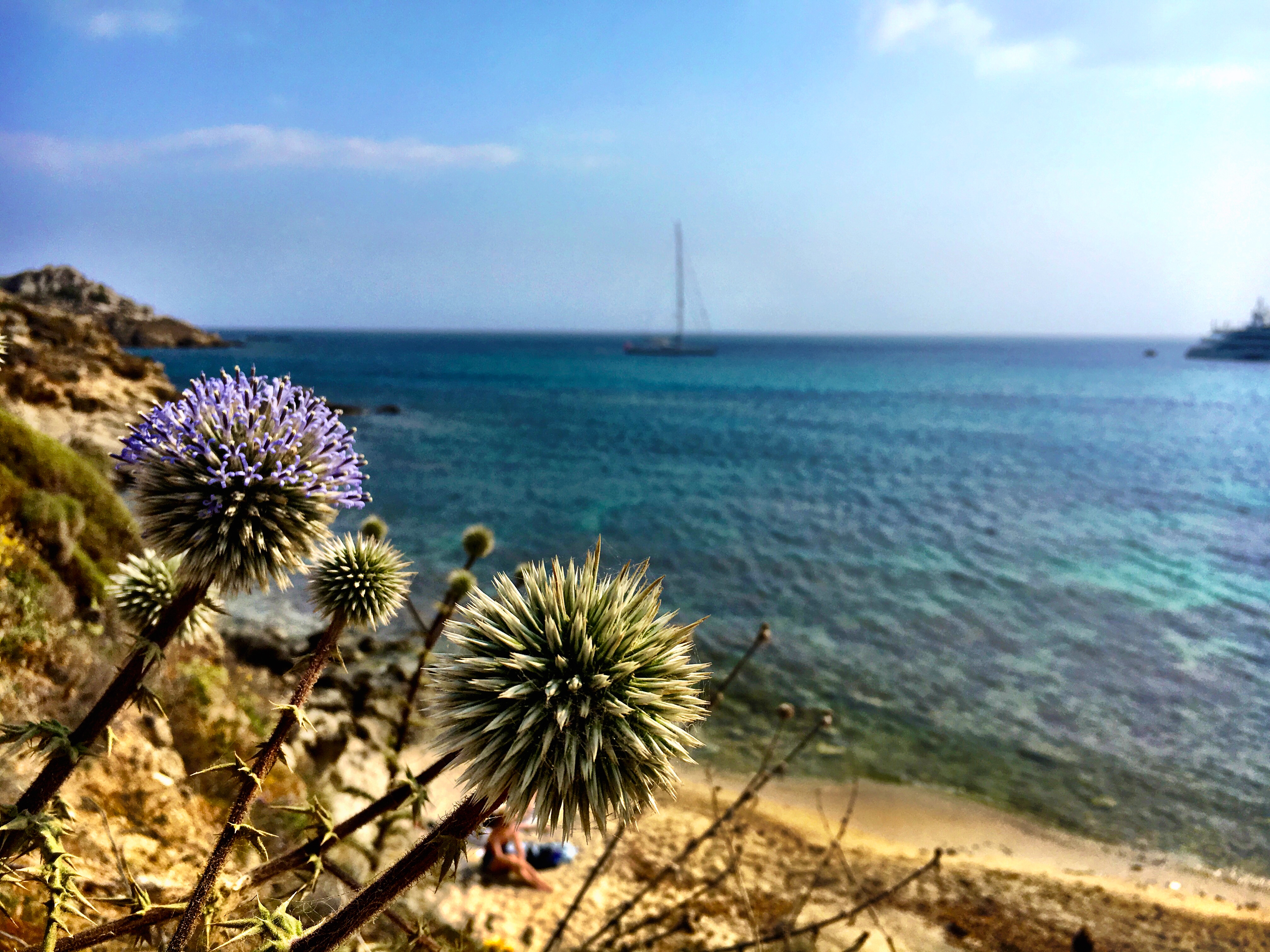 Hike from Platis Gialos to Paraga Beach in Mykonos, Greece