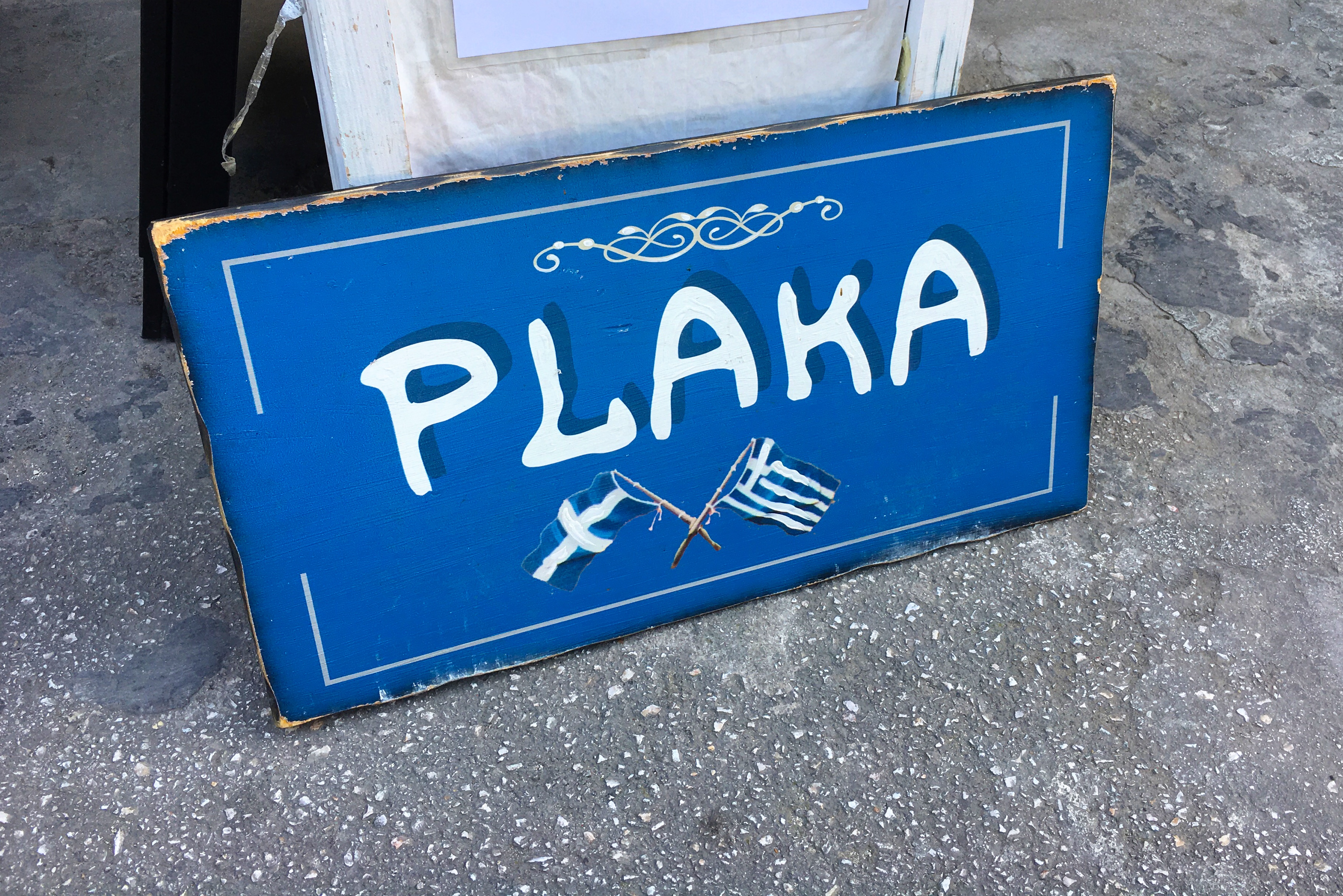 Plaka is a neighborhood in Athens, Greece with plenty of shopping, restaurants, and bars