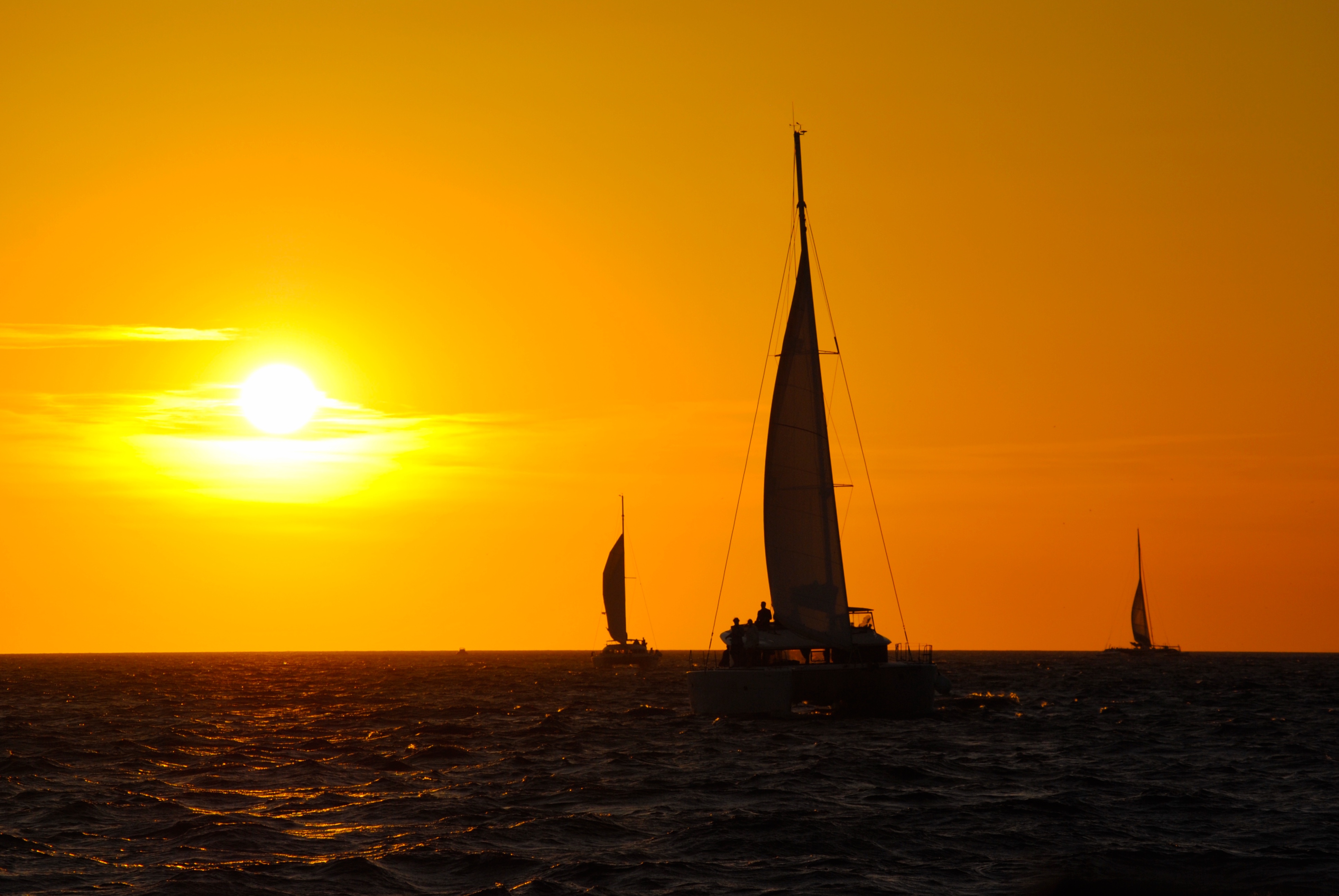 Sunset cruise on the Dreamcatcher in Santorini