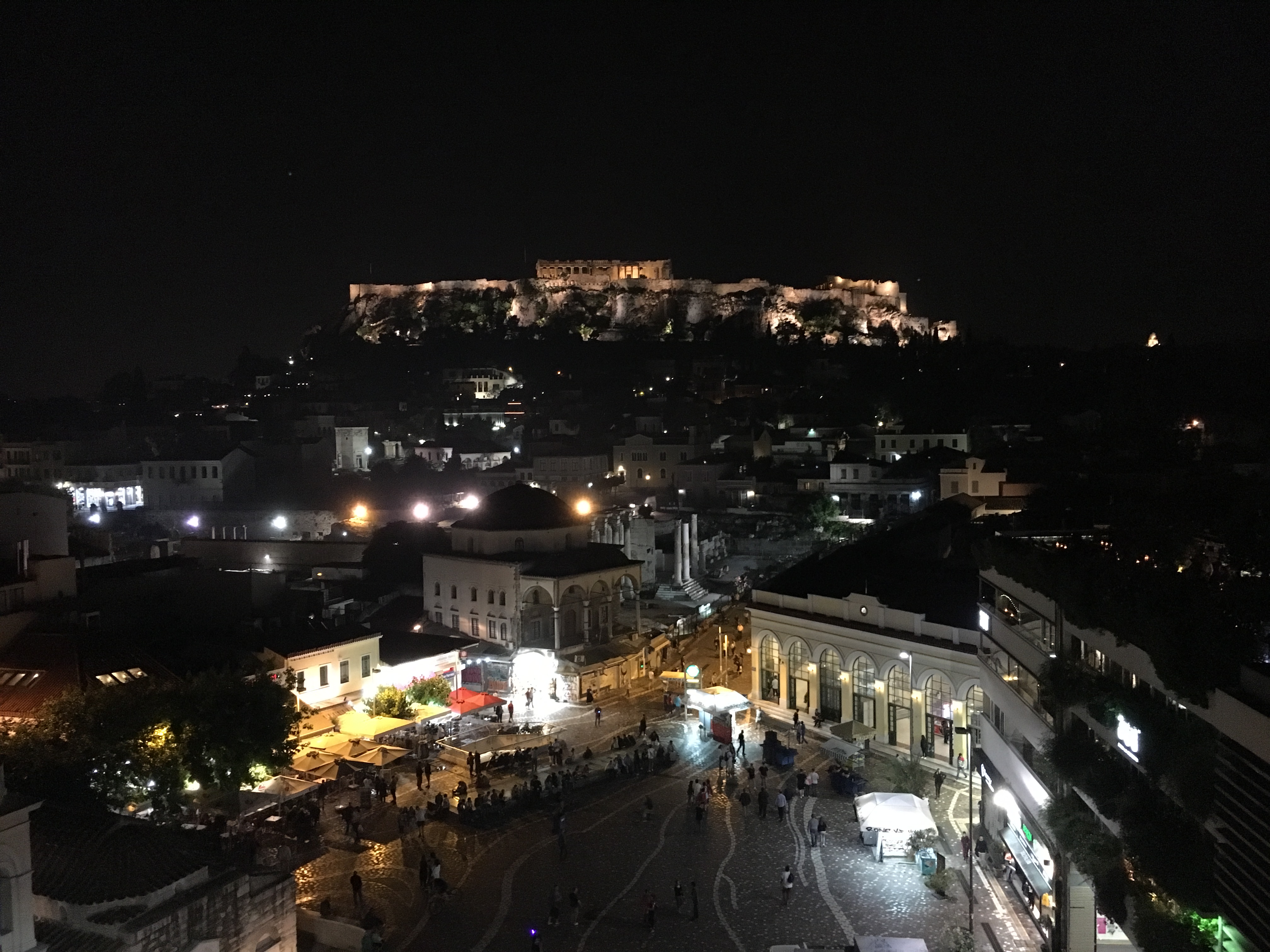 View of the Acropolis from the A for Athens Hotel