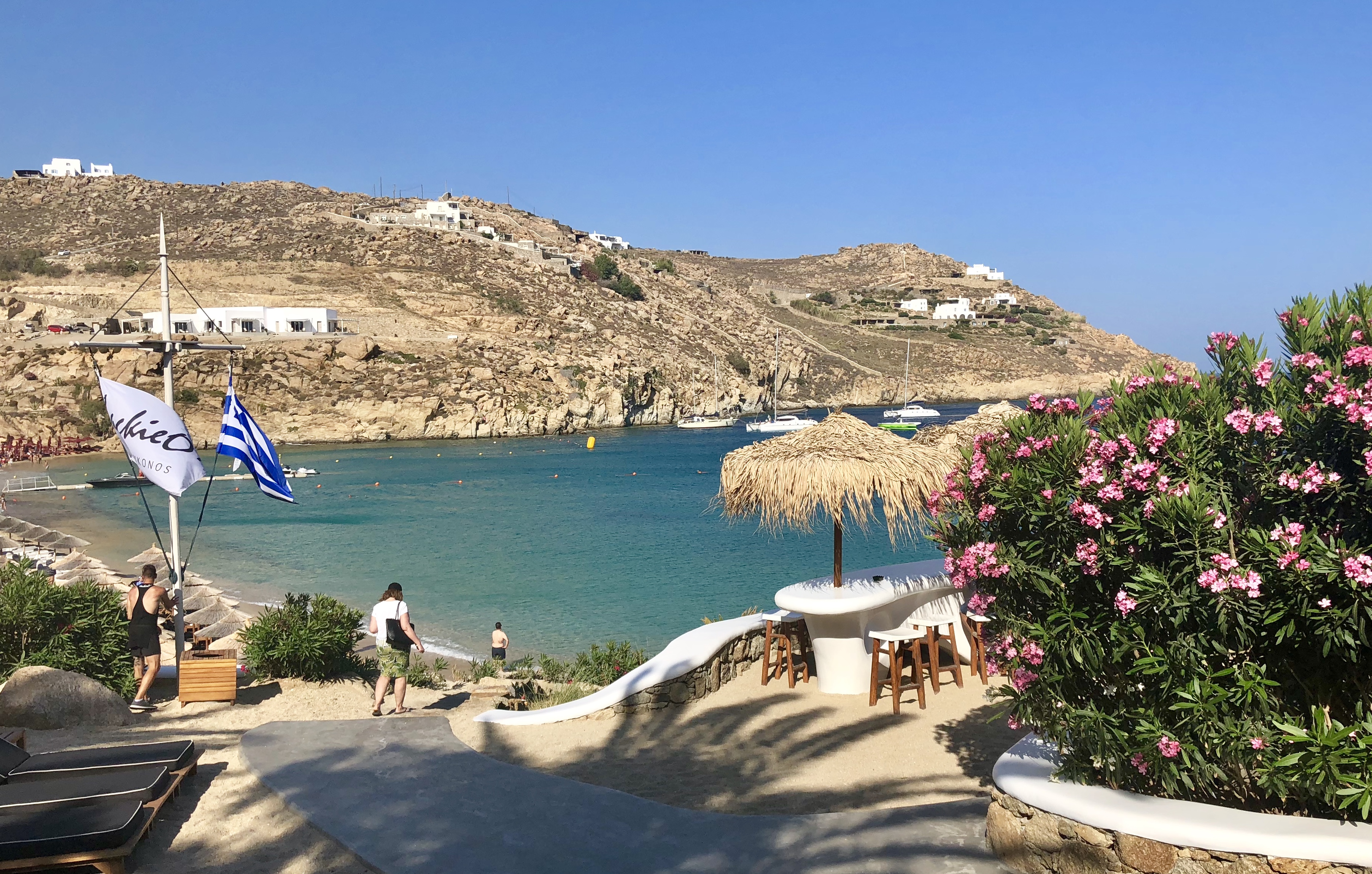 View from Jackie O's in Super Paradise, Mykonos