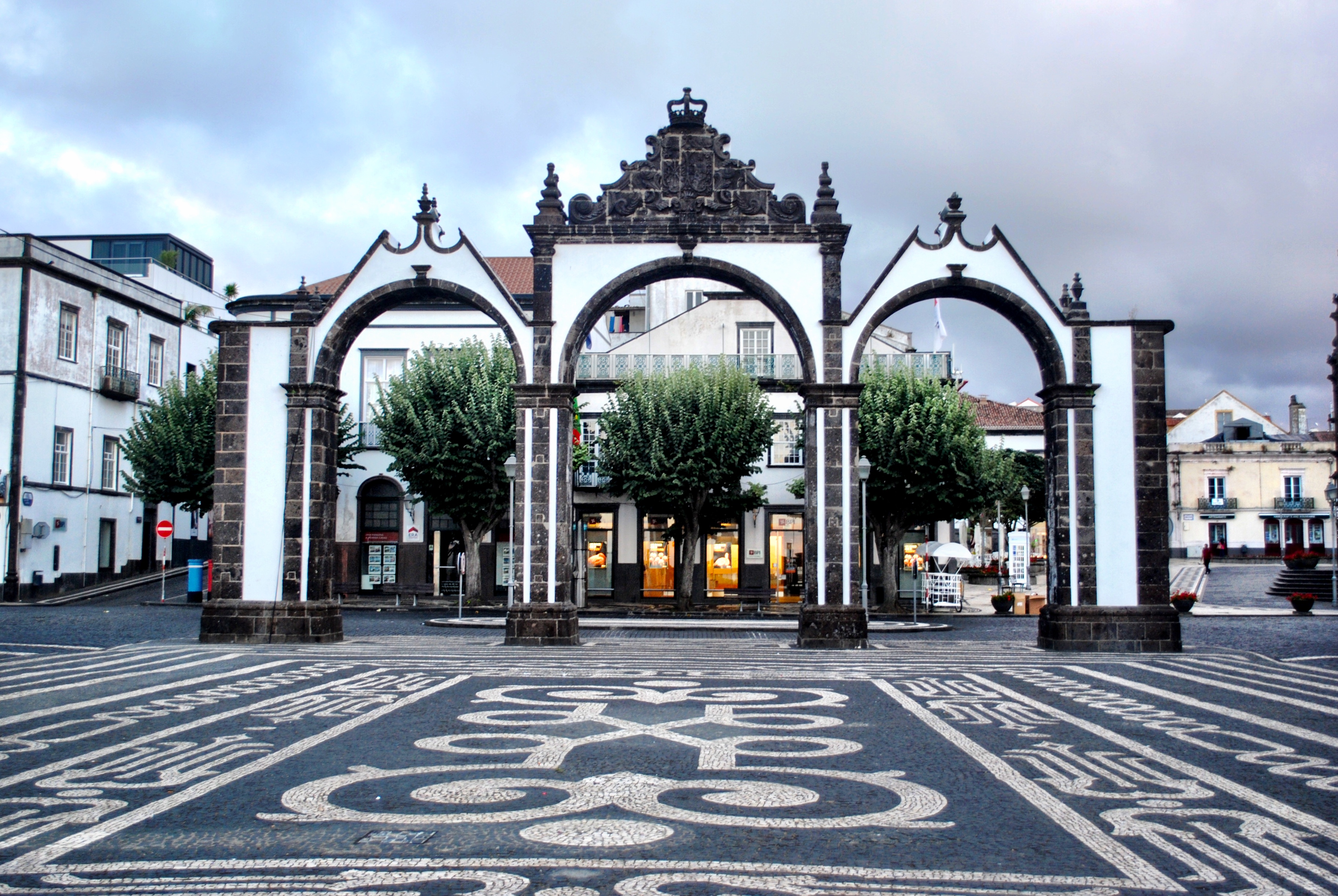 Walk through the City Gates in Ponta Delgada