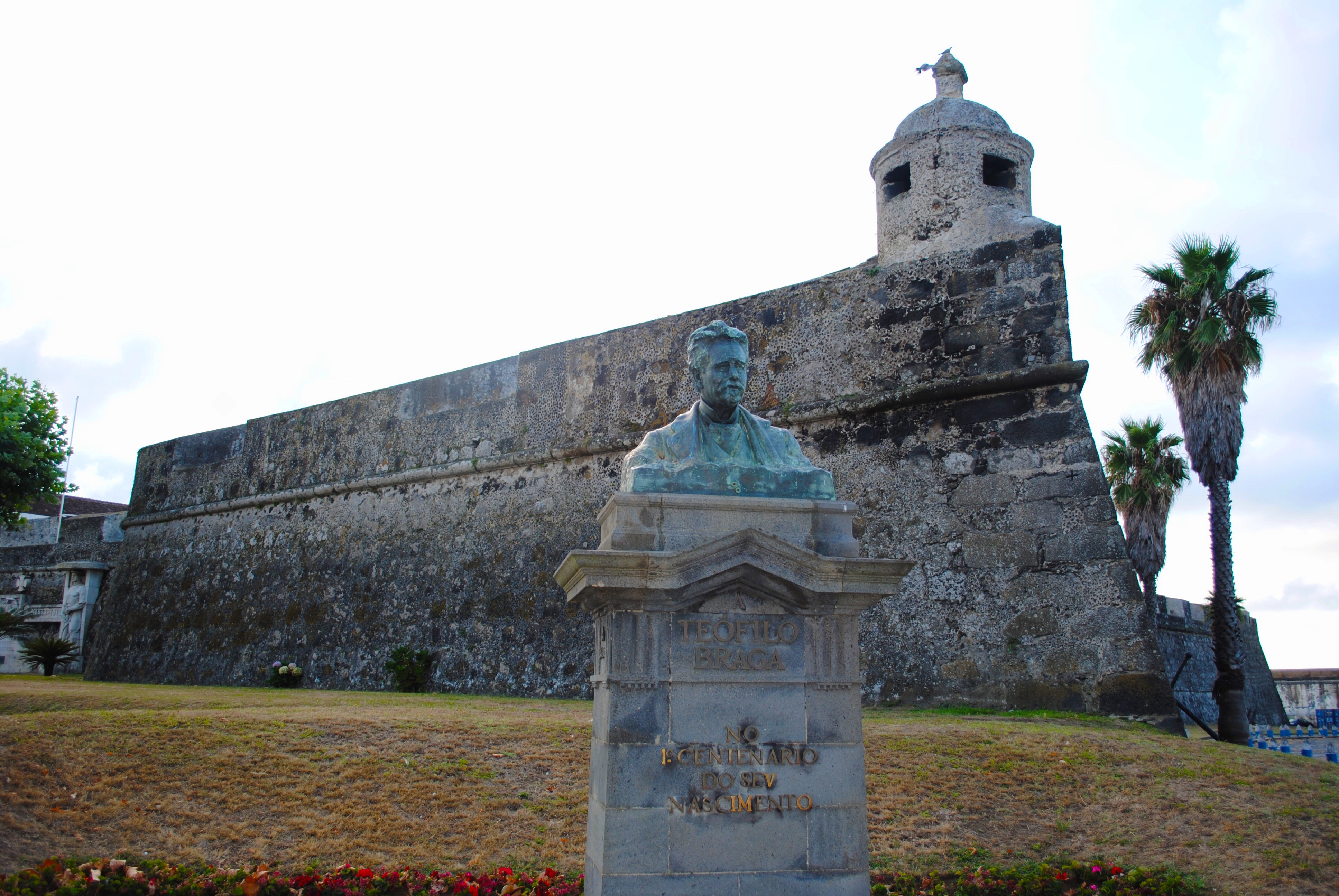 VIews from the Forte de Sao Bras in Ponta Delgada in Sao Miguel