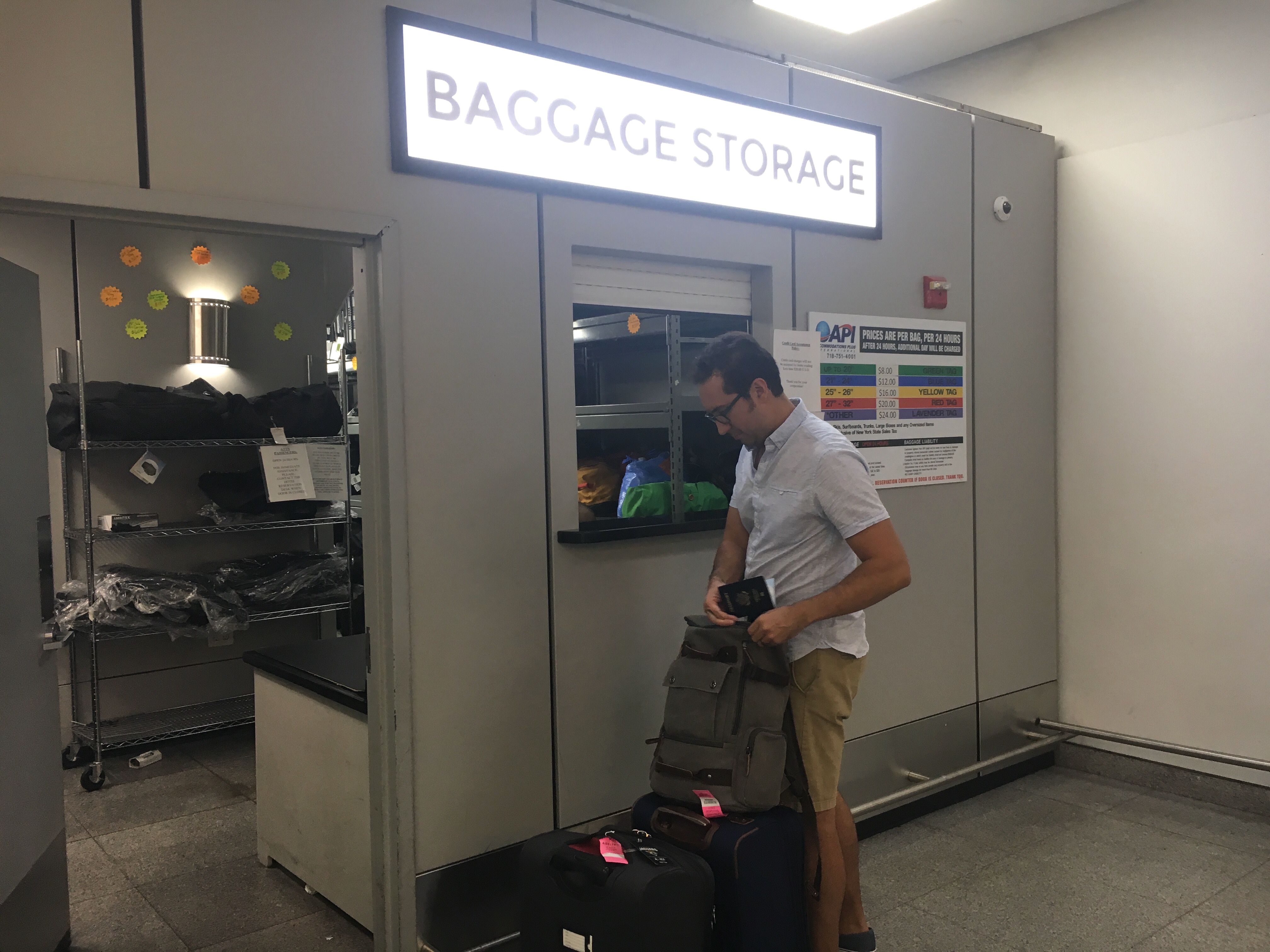 Layover in NYC? Use the baggage storage facility at JFK airport