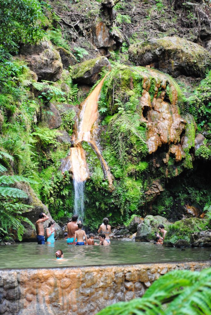 Take a dip in the Caldeira Velha hot springs, Sao Miguel Island, Azores