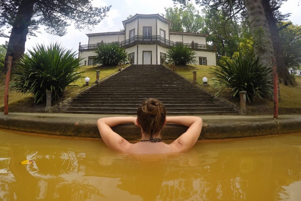 Hot springs at Terra Nostra Hotel in Furnas, Azores