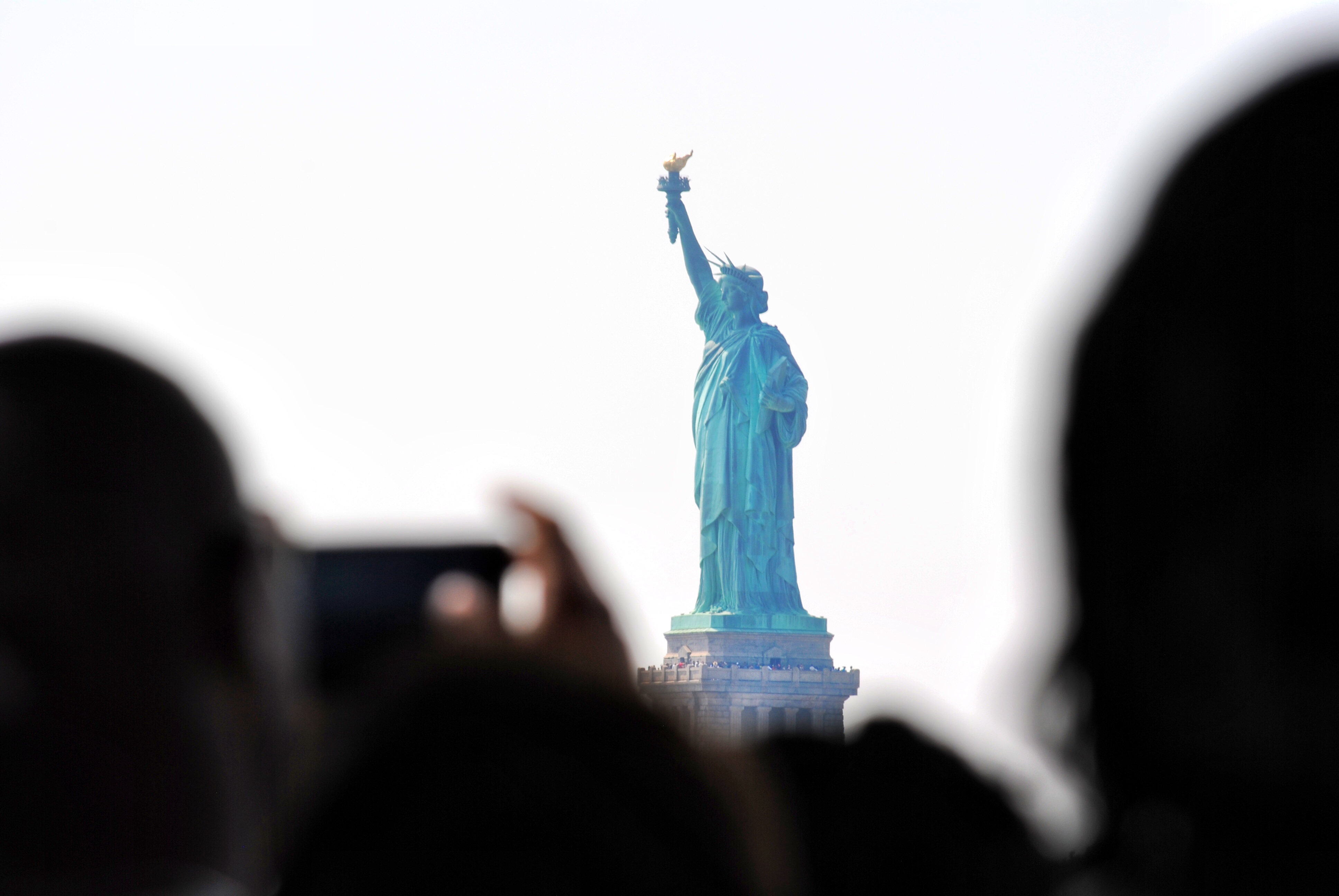 View of the Statue of Liberty from Staten Island Ferry