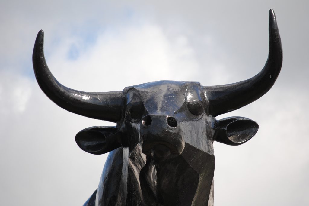 Bull statue on Terceira Island