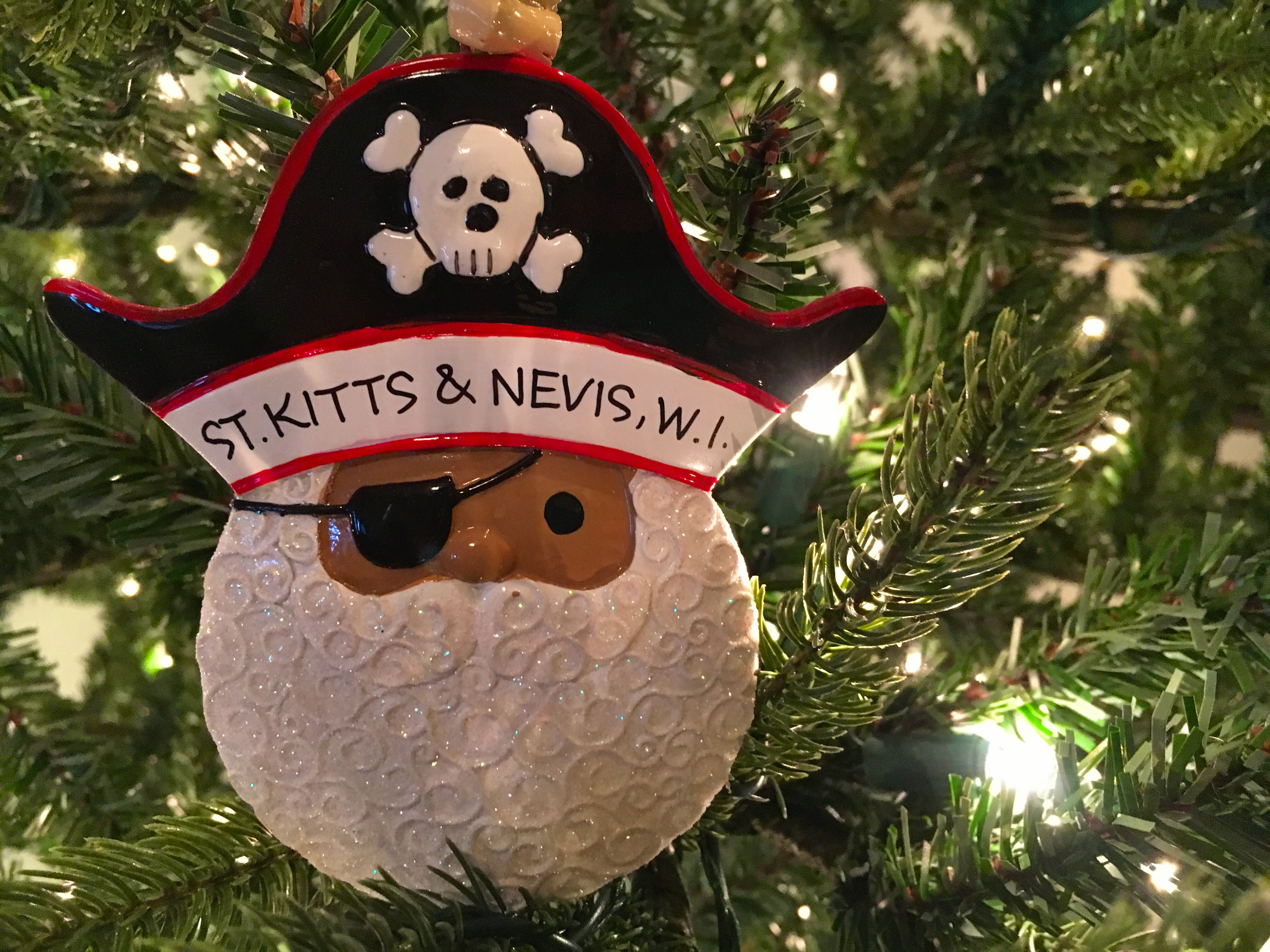 Christmas ornament souvenir from St. Kitts