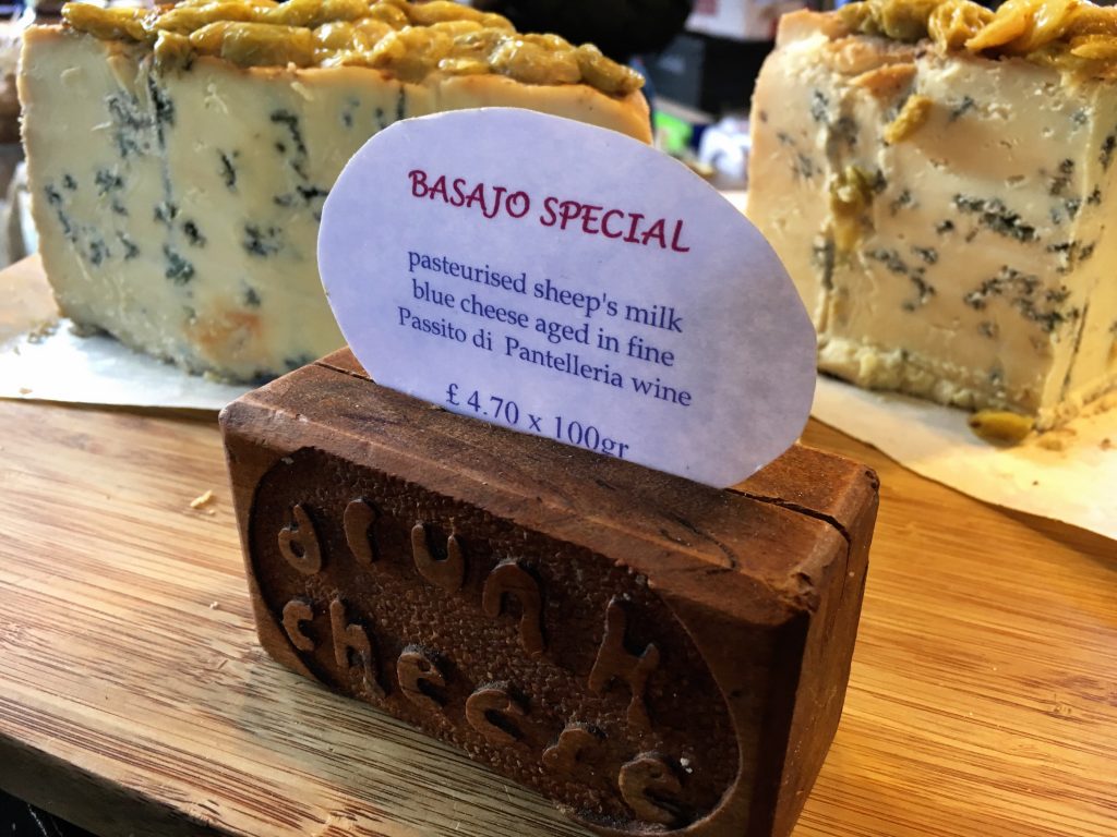 Drunk cheese at London's Borough Market