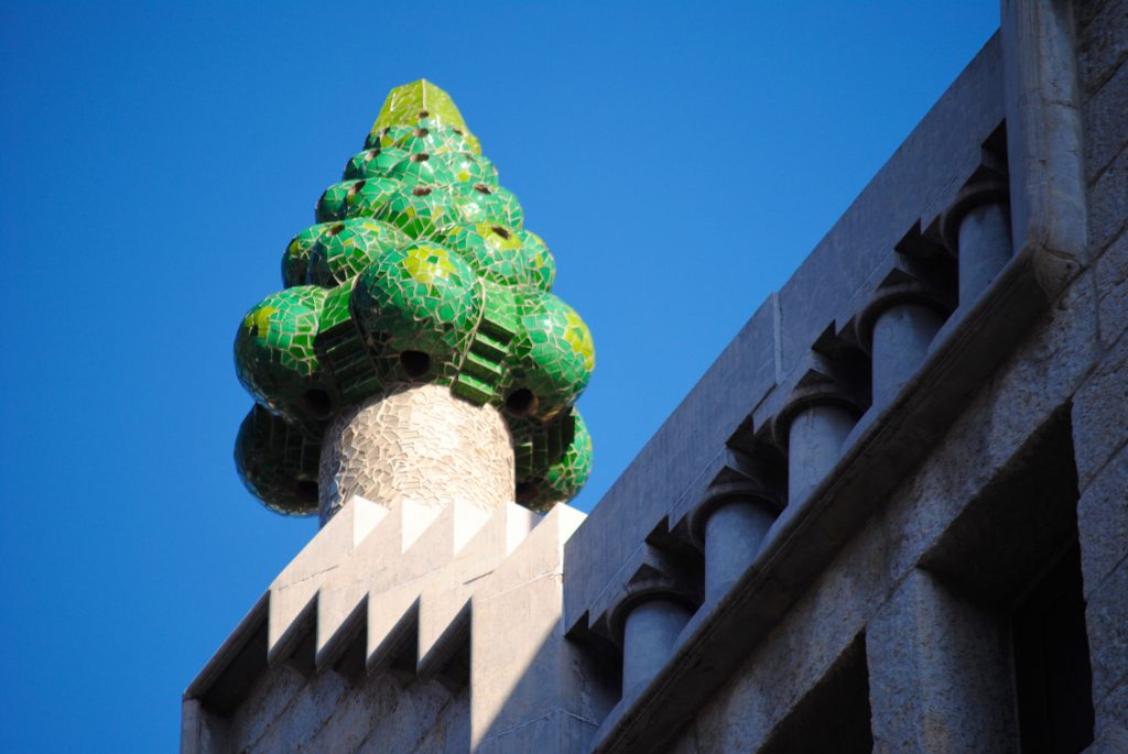 Chimney on Palau Guell, Barcelona