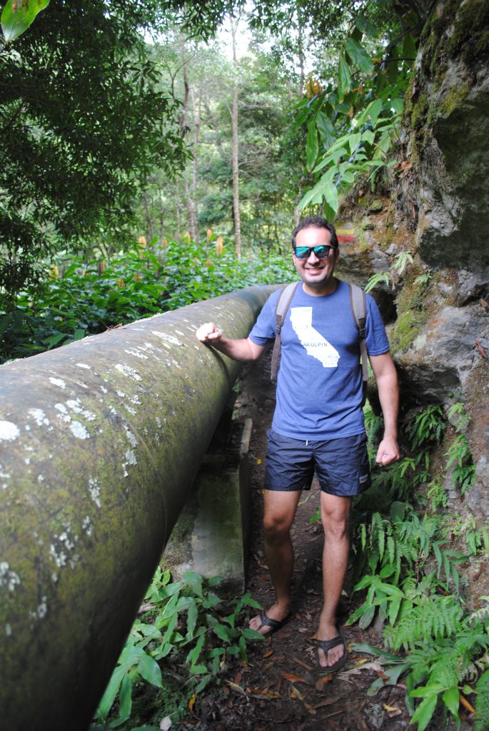 Hiking to Salto do Cabrito waterfall, Azores