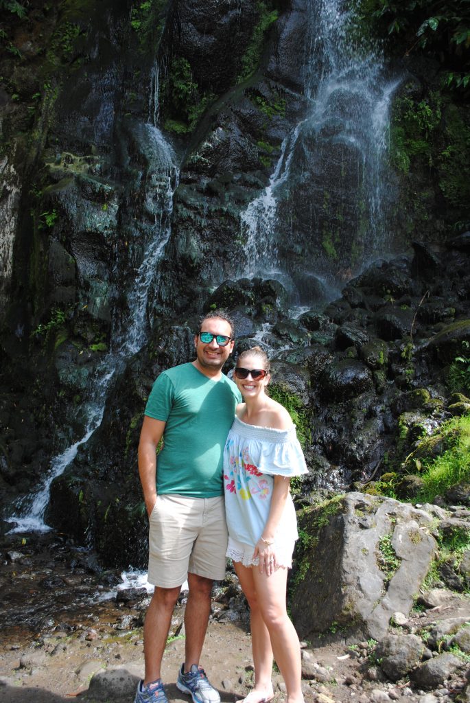 Waterfall at Ribeira dos Caldeirões