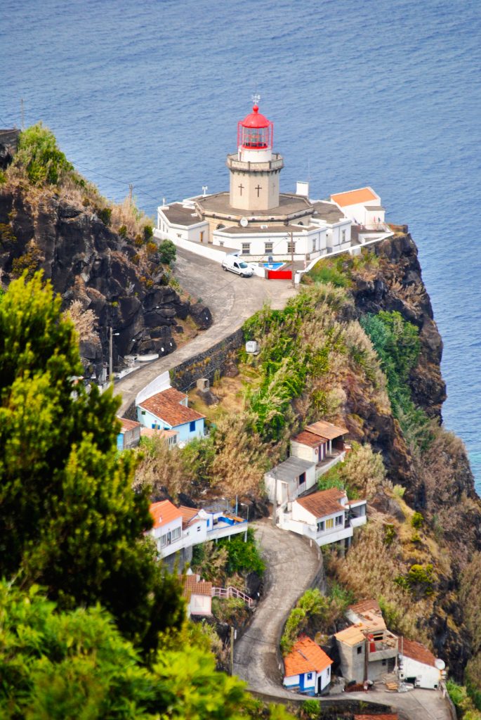 View of Farol de Arnel lighthouse