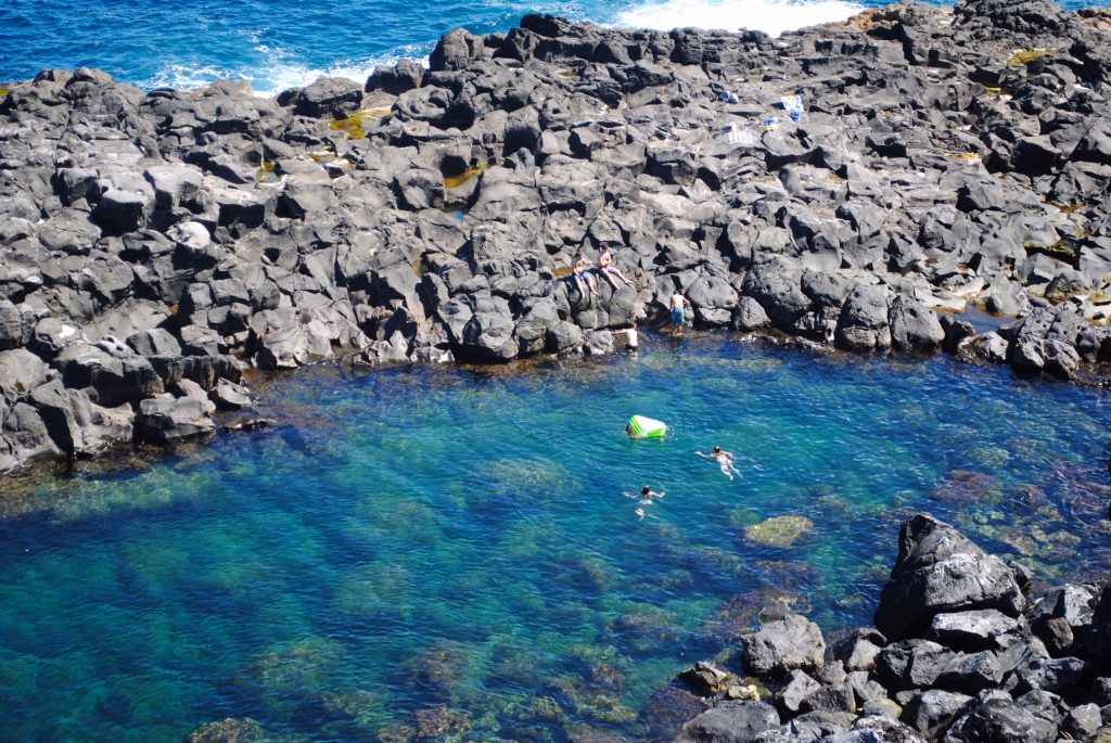 Go swimming at Miradouro do Frade, Azores