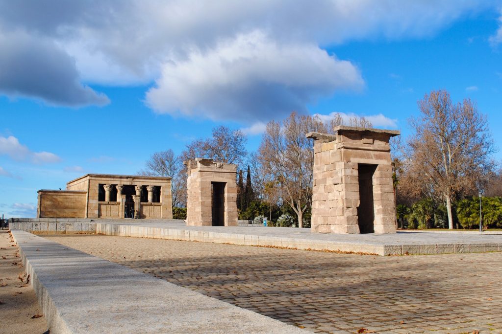 Temple of Debod in Oeste Park, Madrid