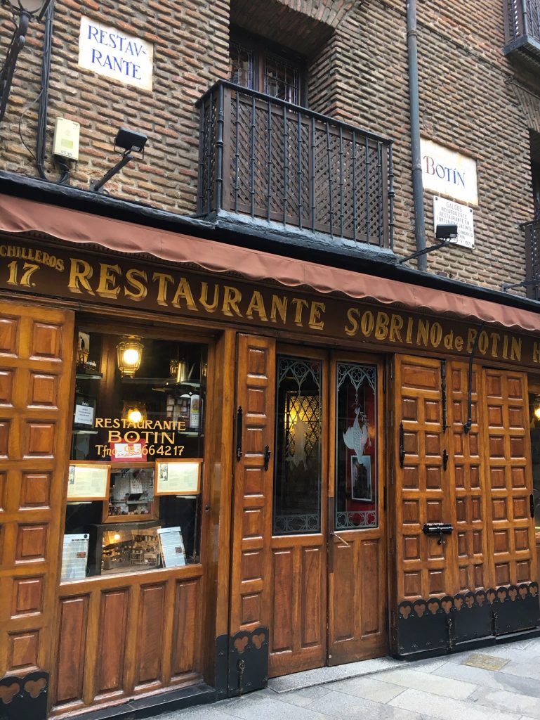 The world's oldest restaurant, Botin, is in Madrid, Spain