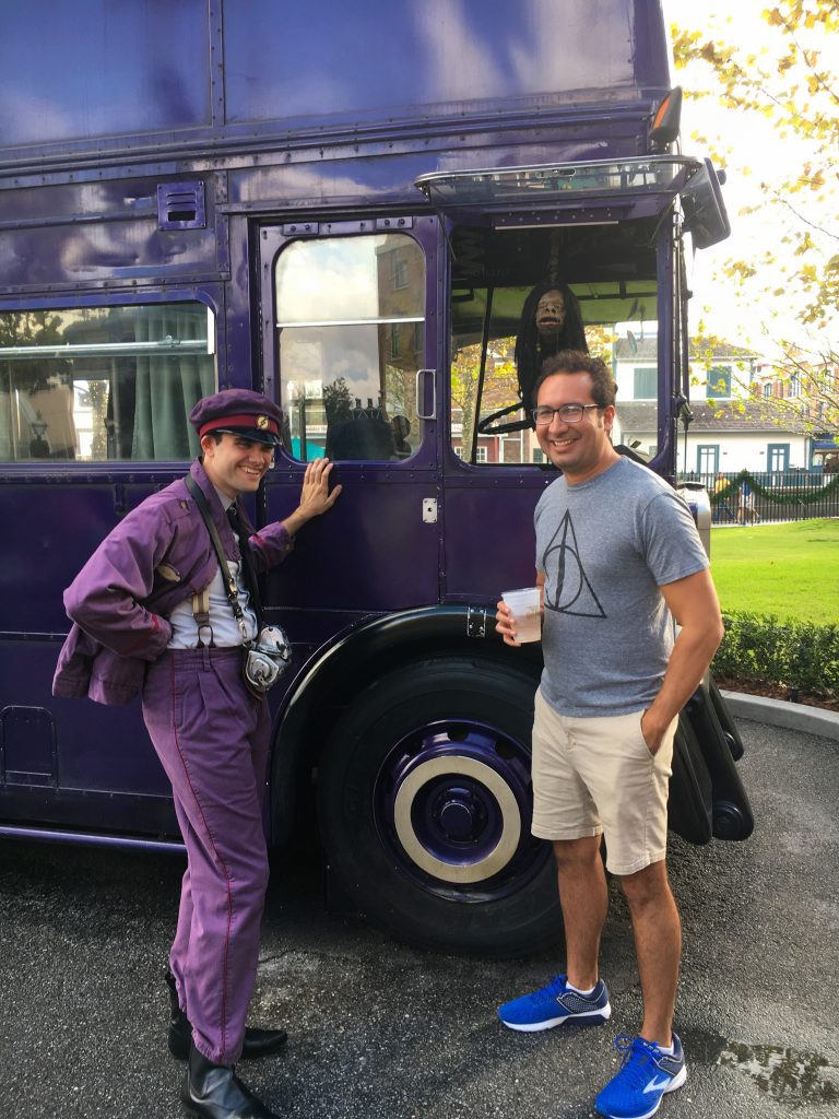 Talk with the Knight Bus Conductor at Universal Orlando