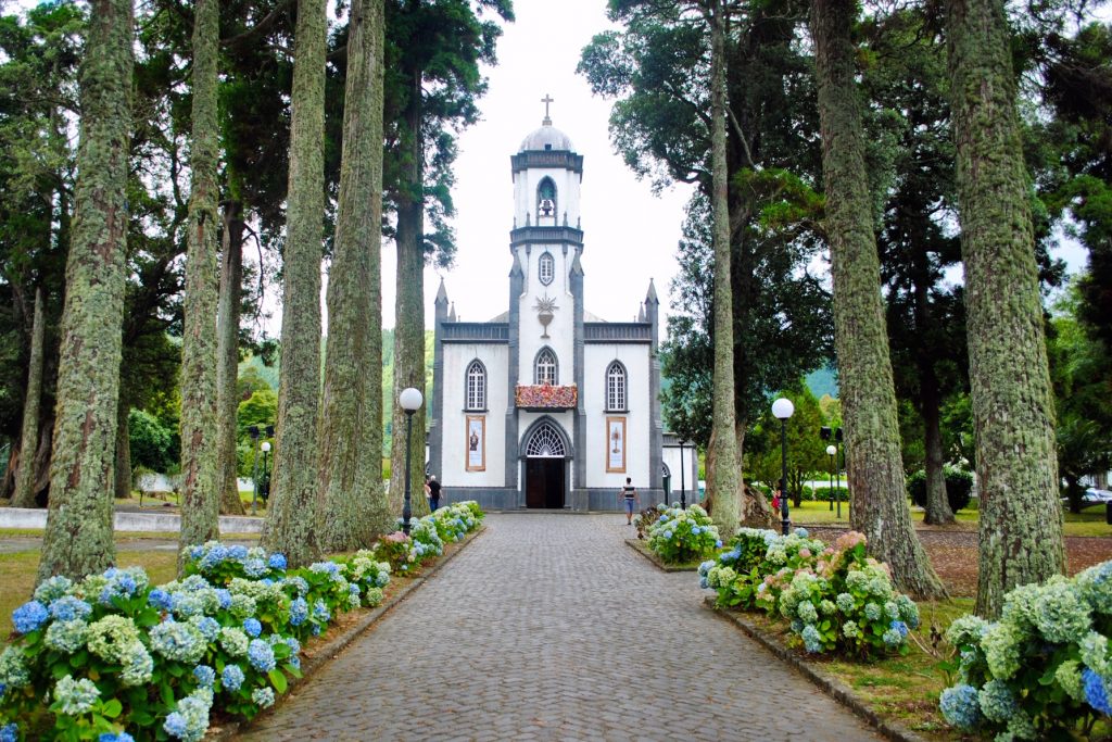 Sao Nicolau Church in Sete Cidades, Azores