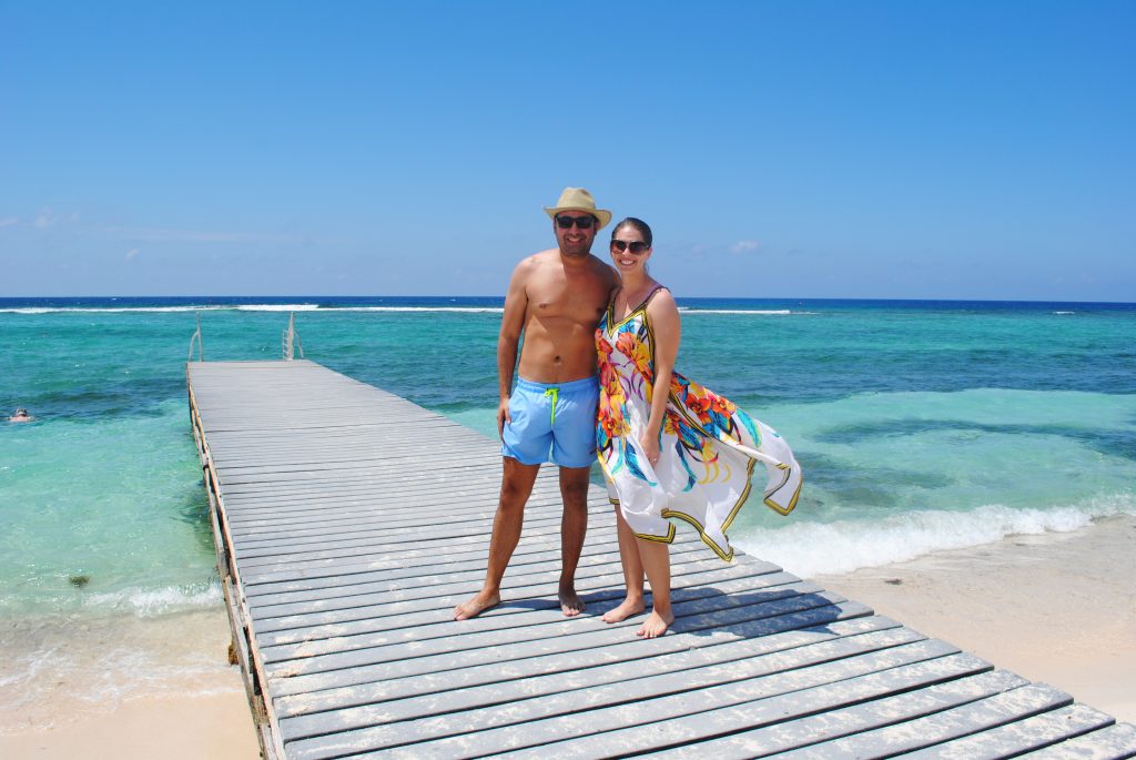 Relaxing at Spotts Beach, Grand Cayman