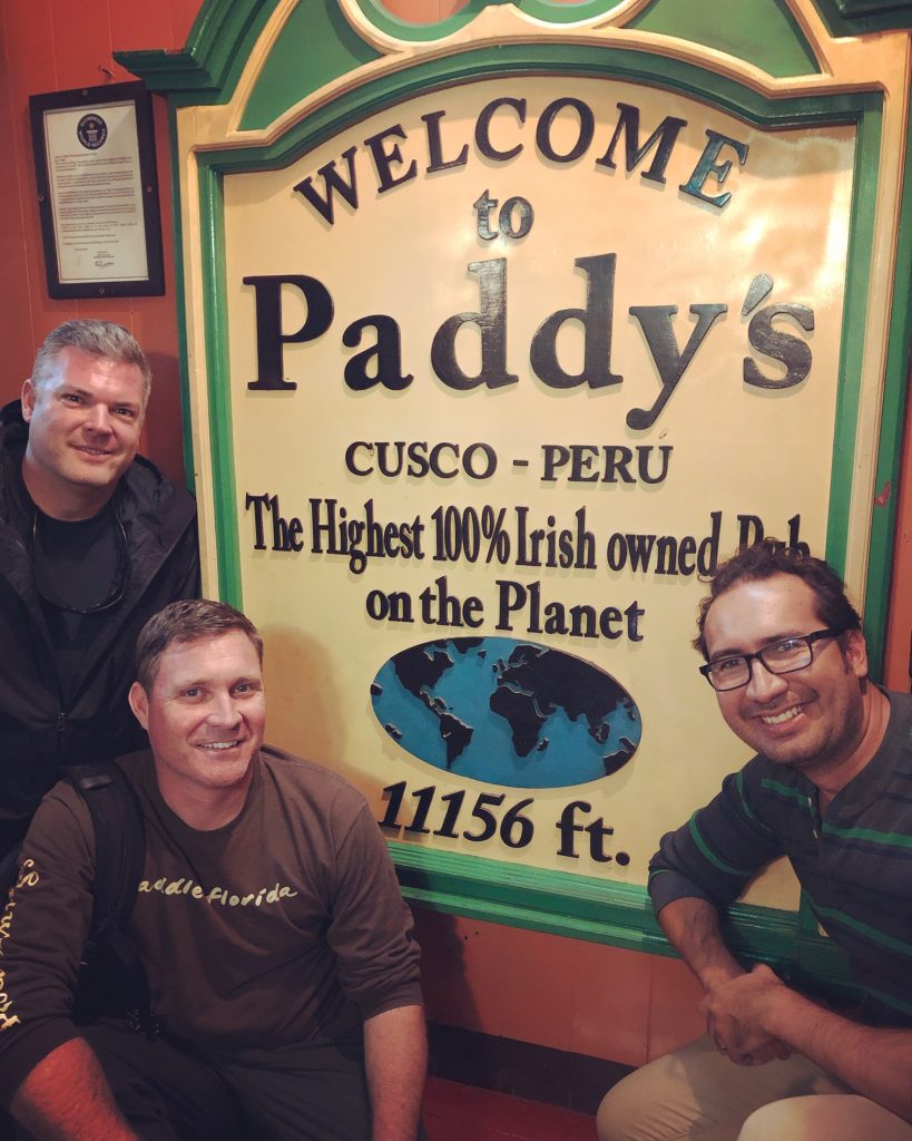 Paddy's Irish pub in Cusco, Peru