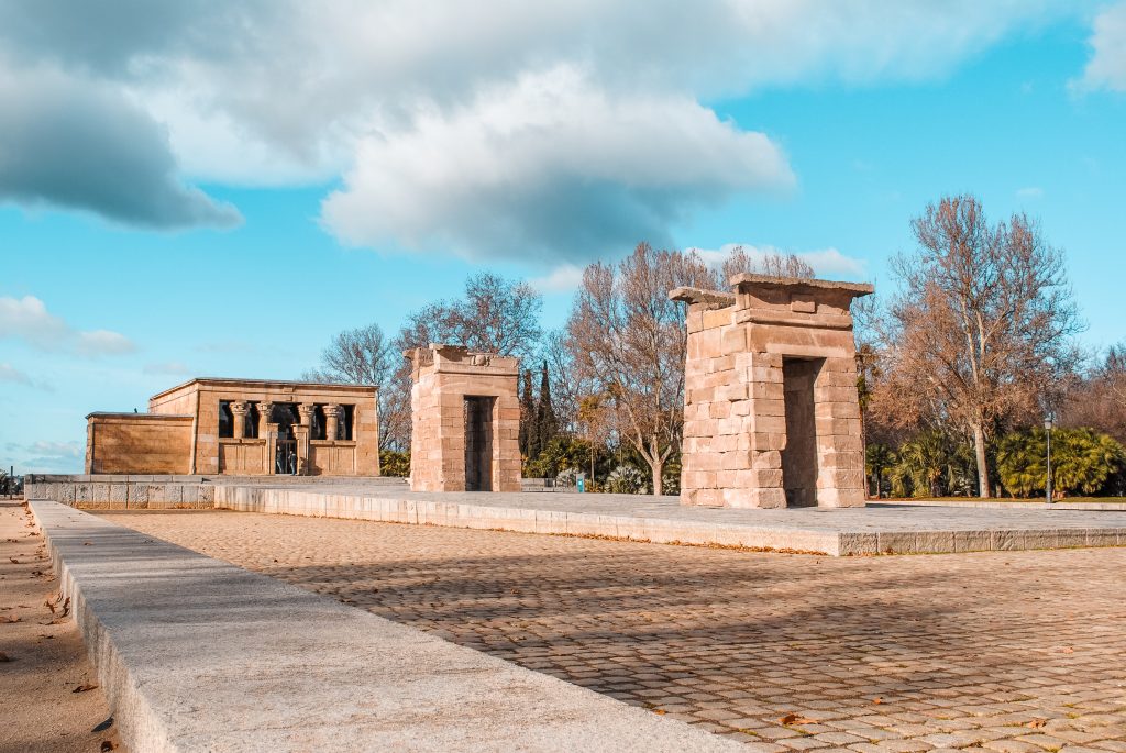 Temple of Debod in Madrid, Spain